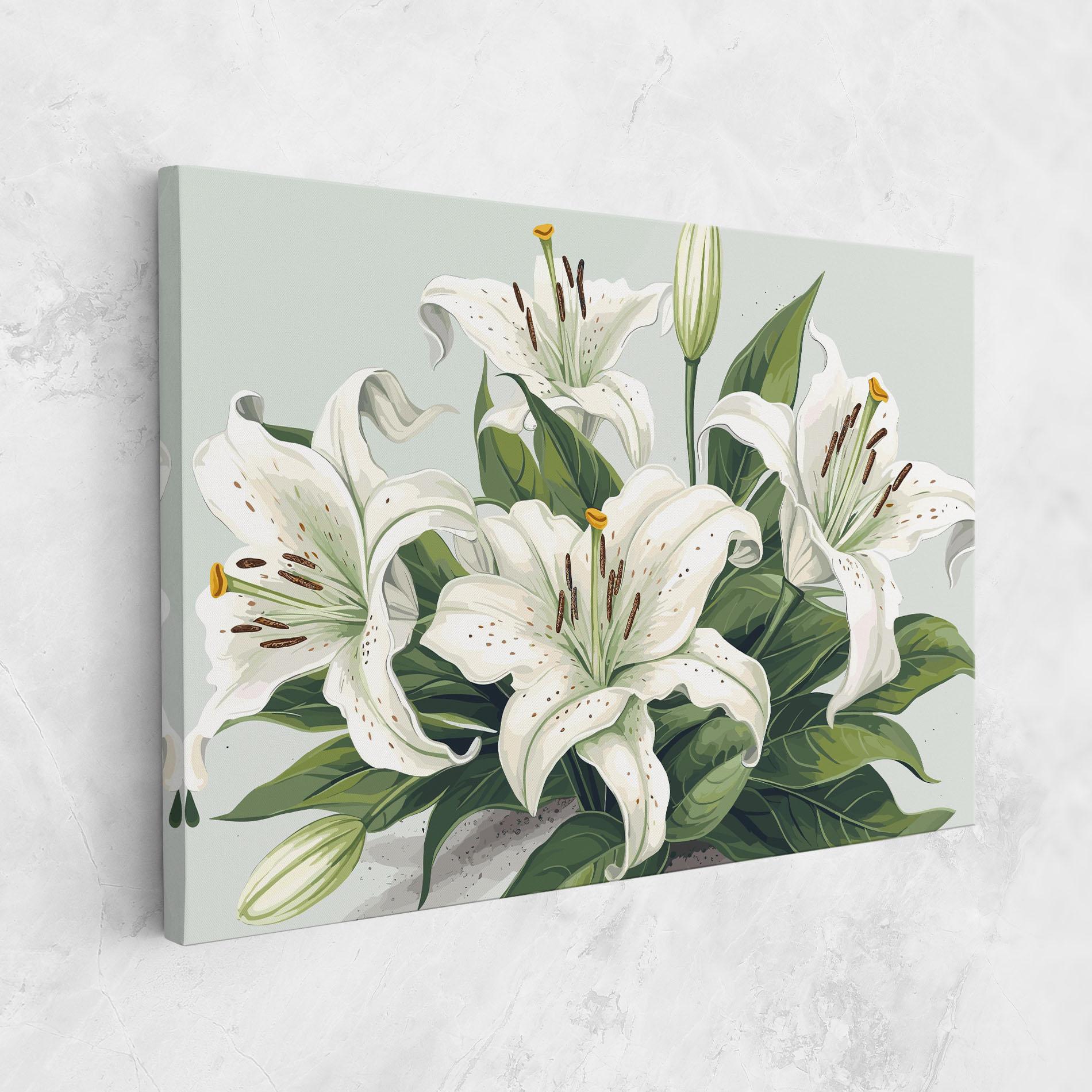 Vászonkép Light Lily Art mockup 1