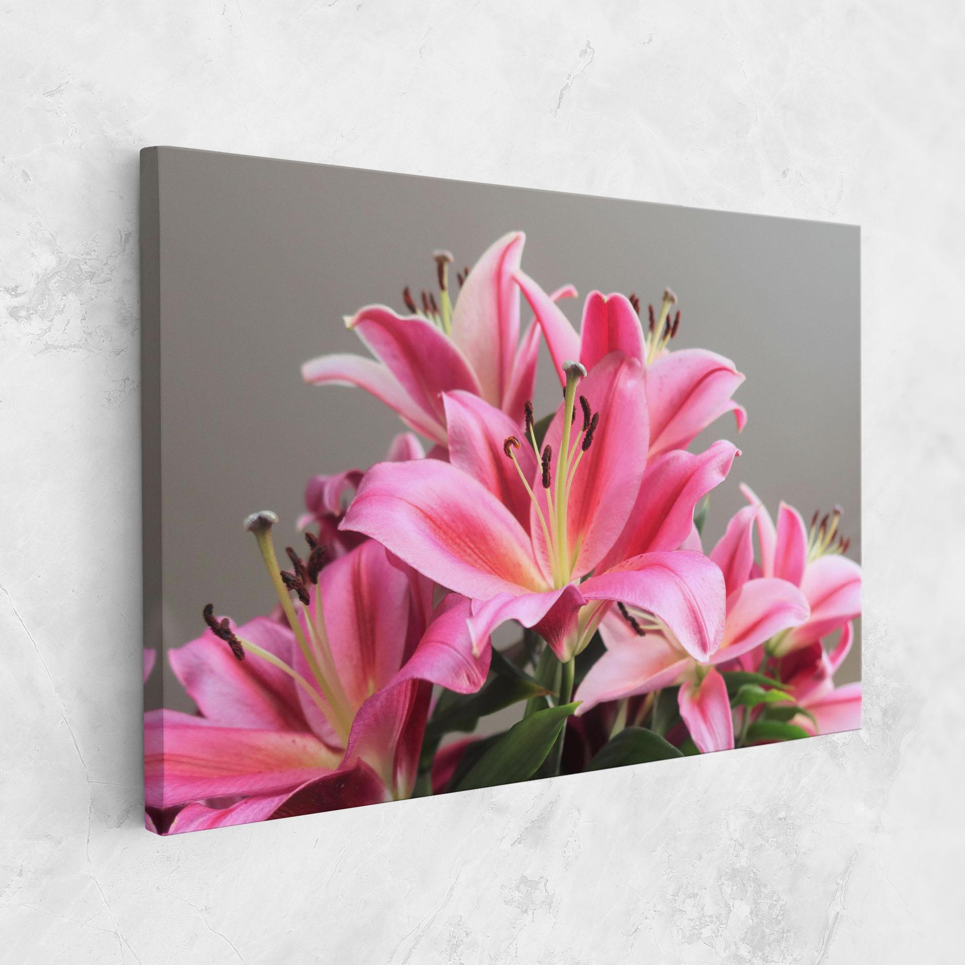 Vászonkép Light Pink Lily View mockup 1