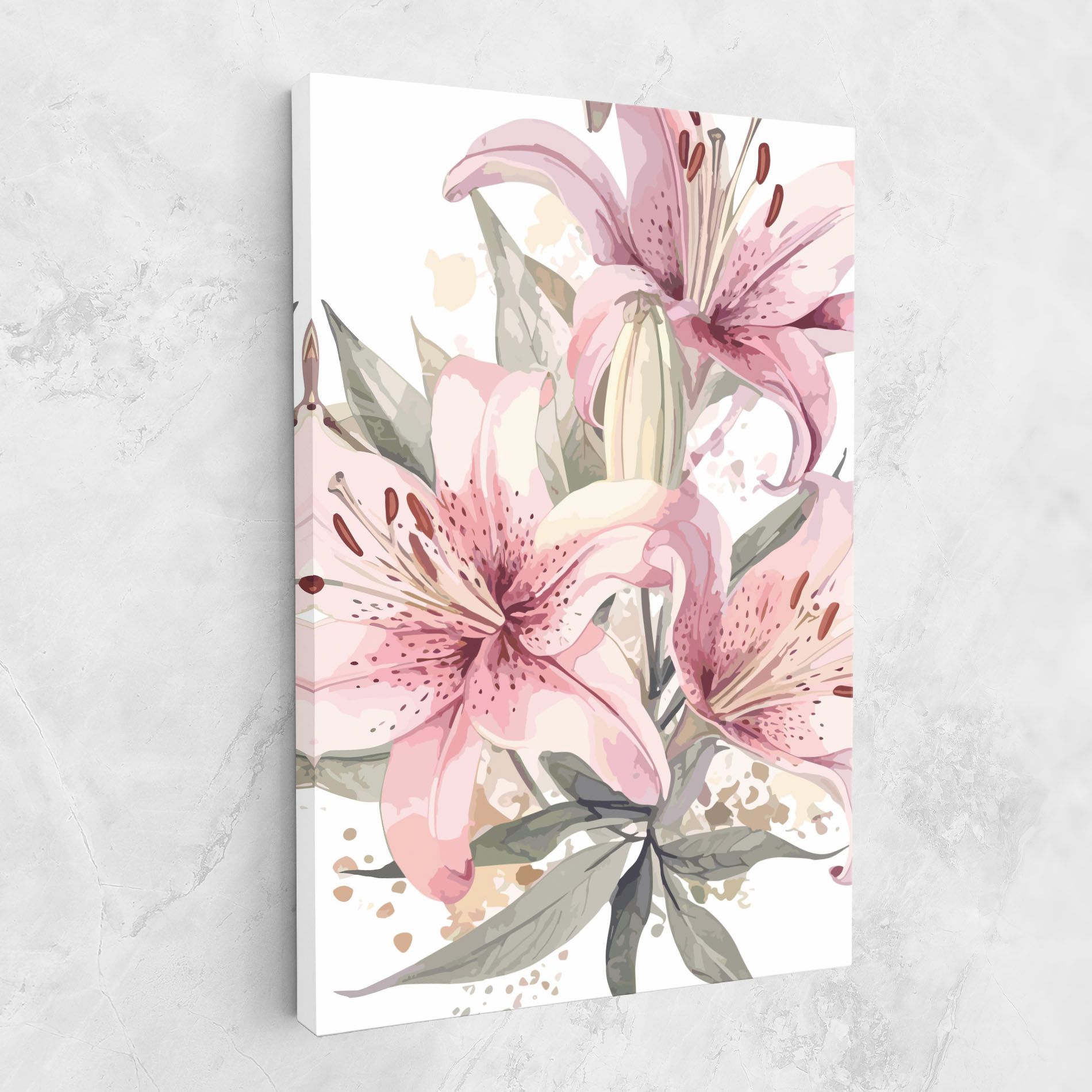 Light Pink Lily Art mockup 1