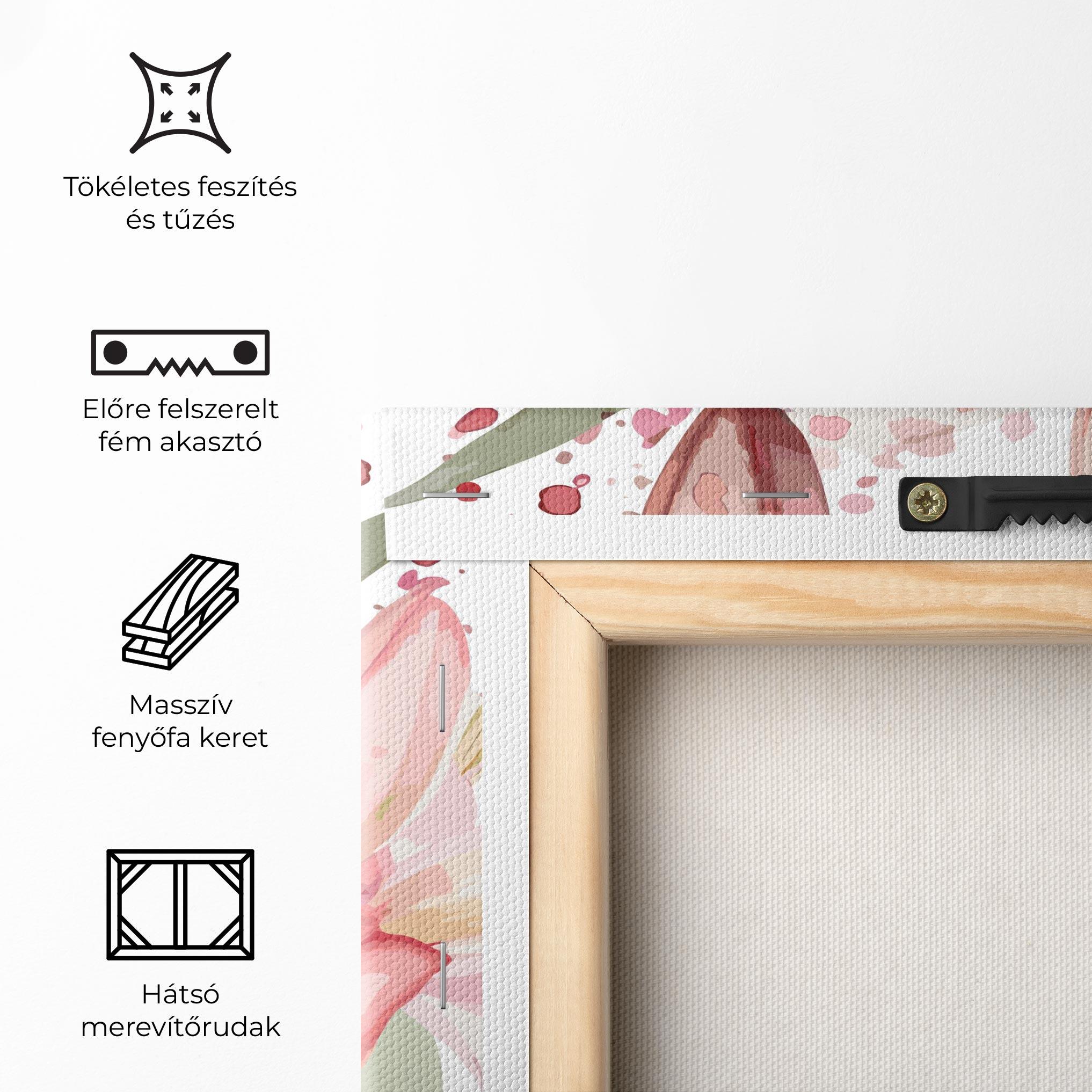 Vászonkép Beautiful Pink Lily mockup 5