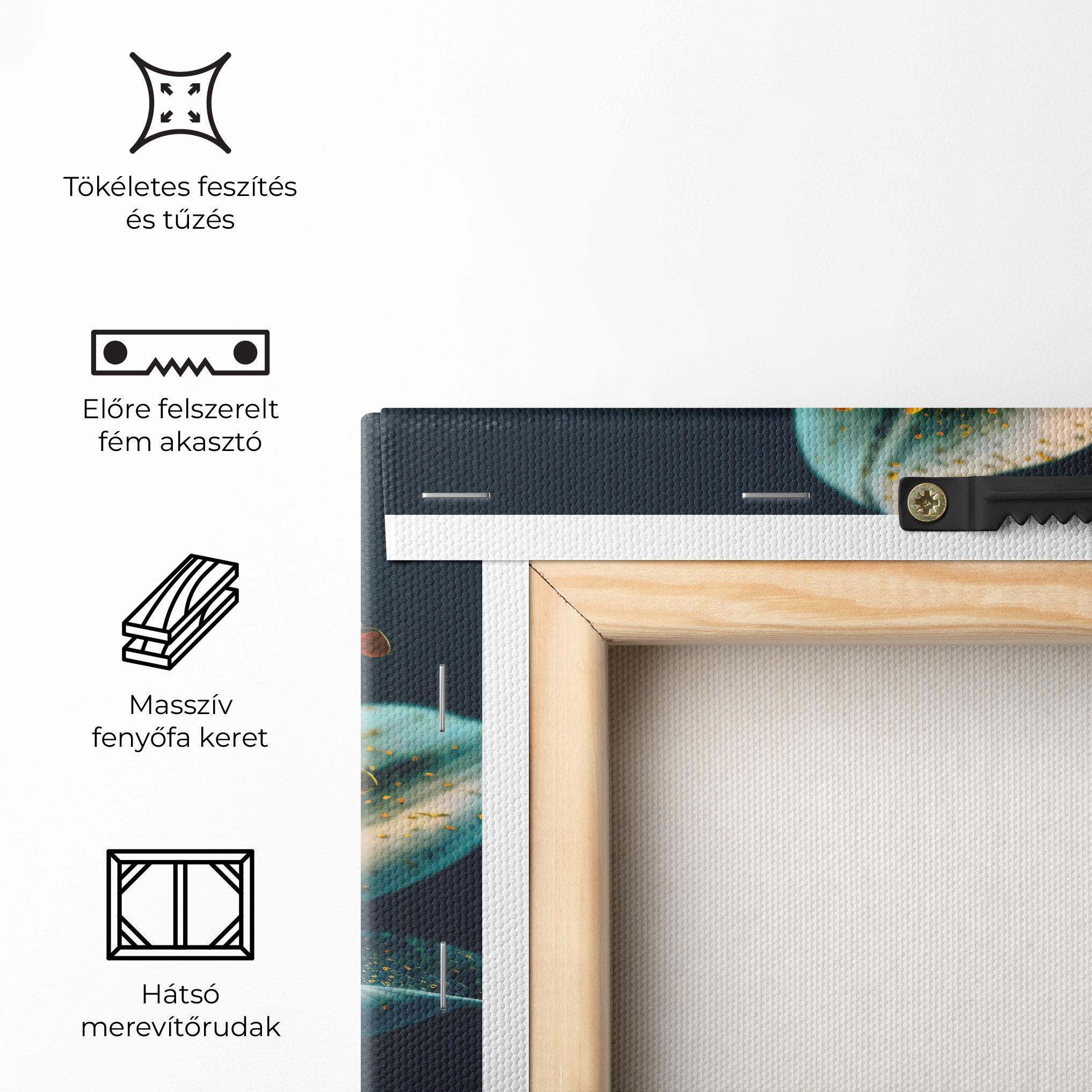 Vászonkép Blue Grey Lily mockup 5