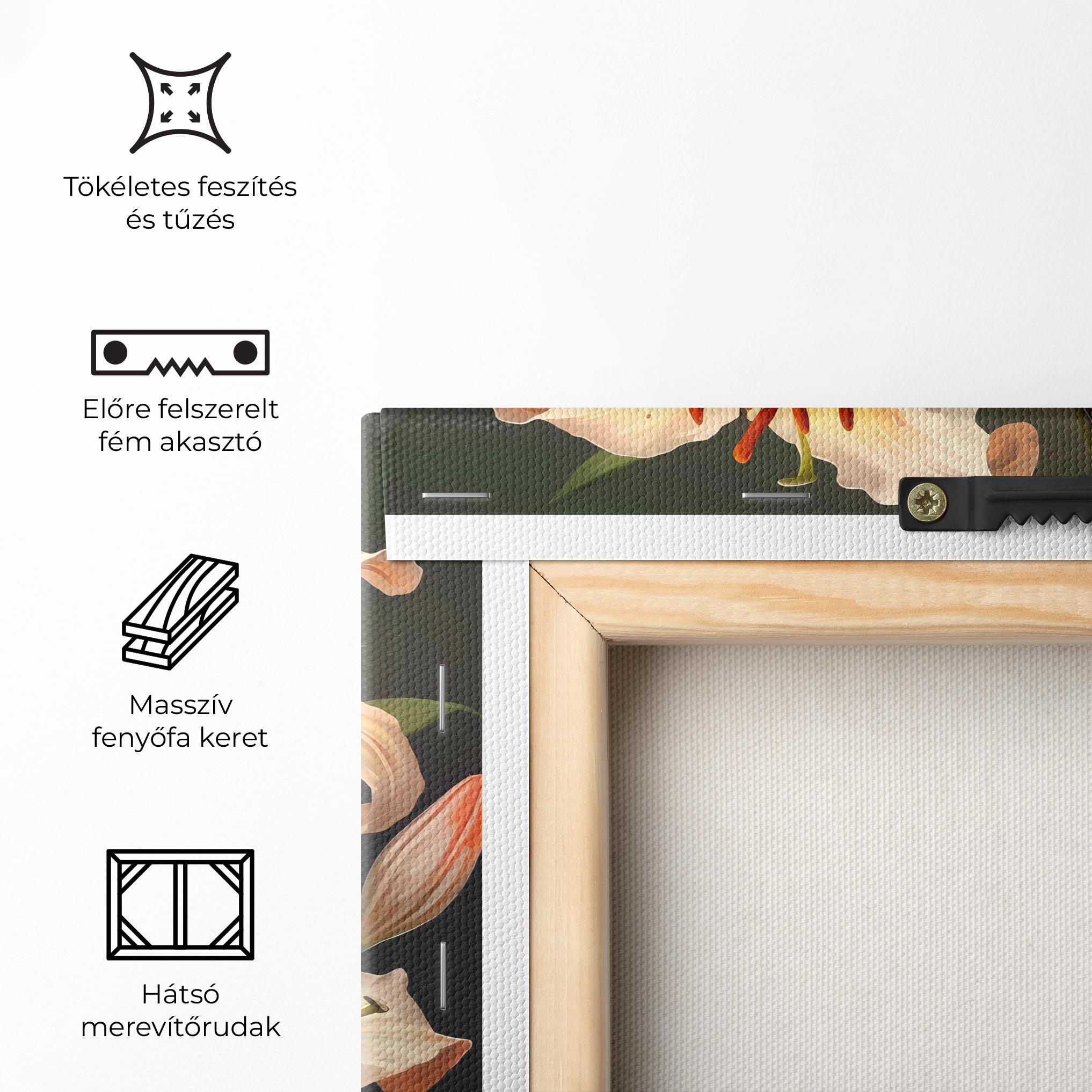 Vászonkép Light Orange Lily mockup 5