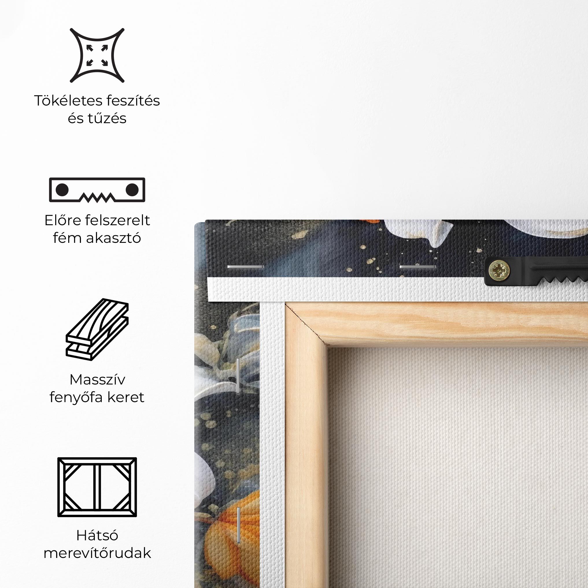 Lily On Blue Painting mockup 5