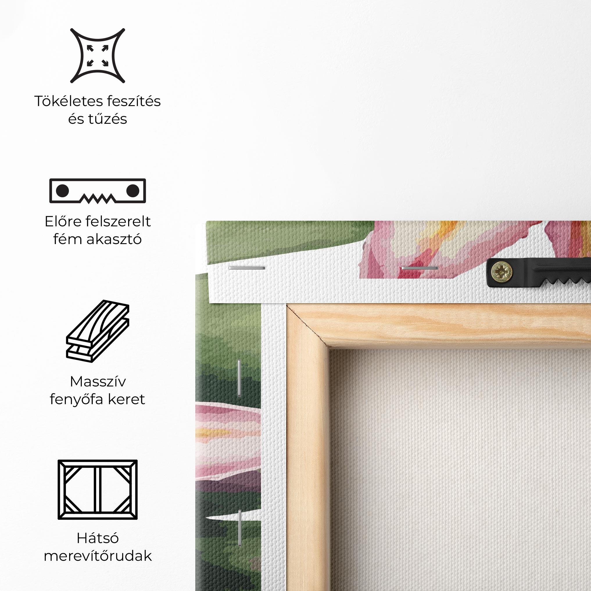 Vászonkép Lily Pretty Pink mockup 5