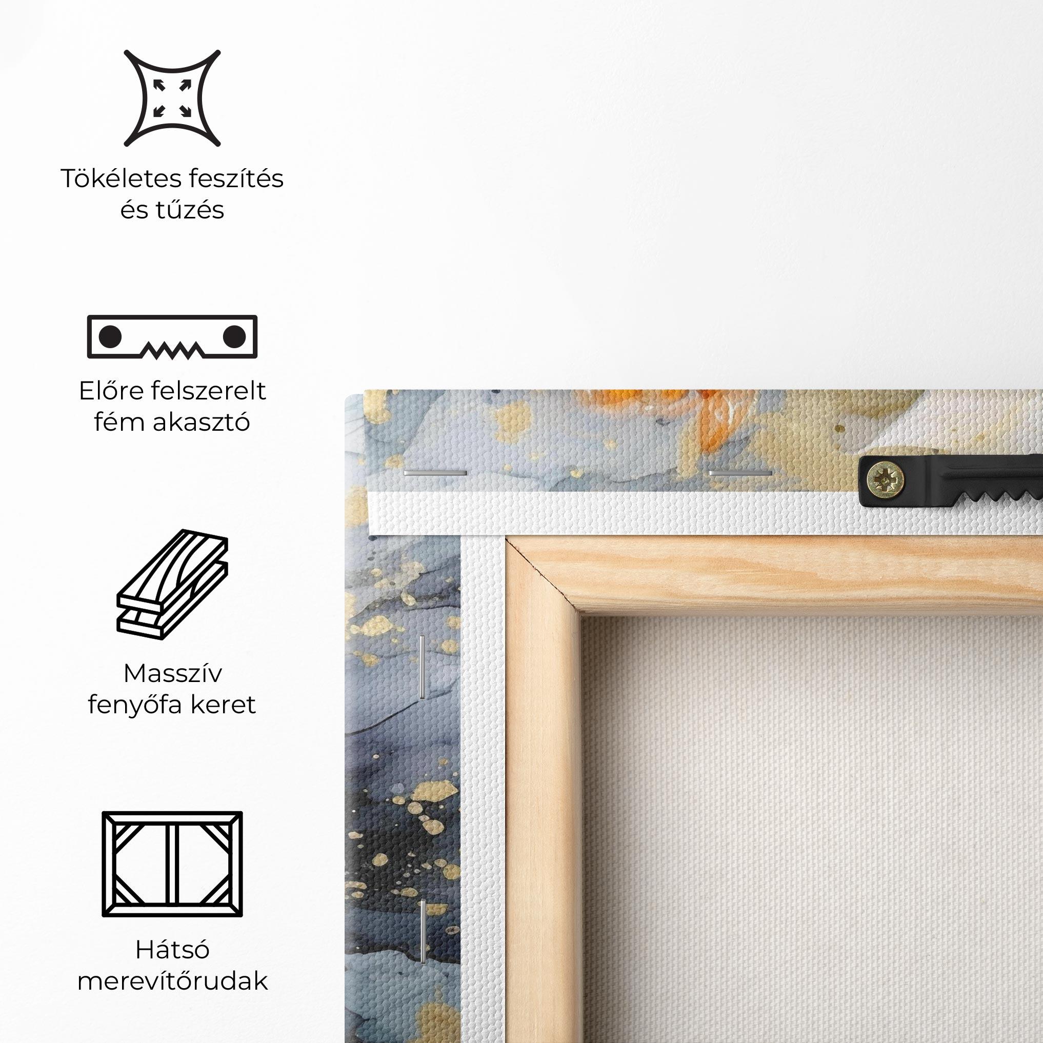 Vászonkép Lily With Orange Painting mockup 5