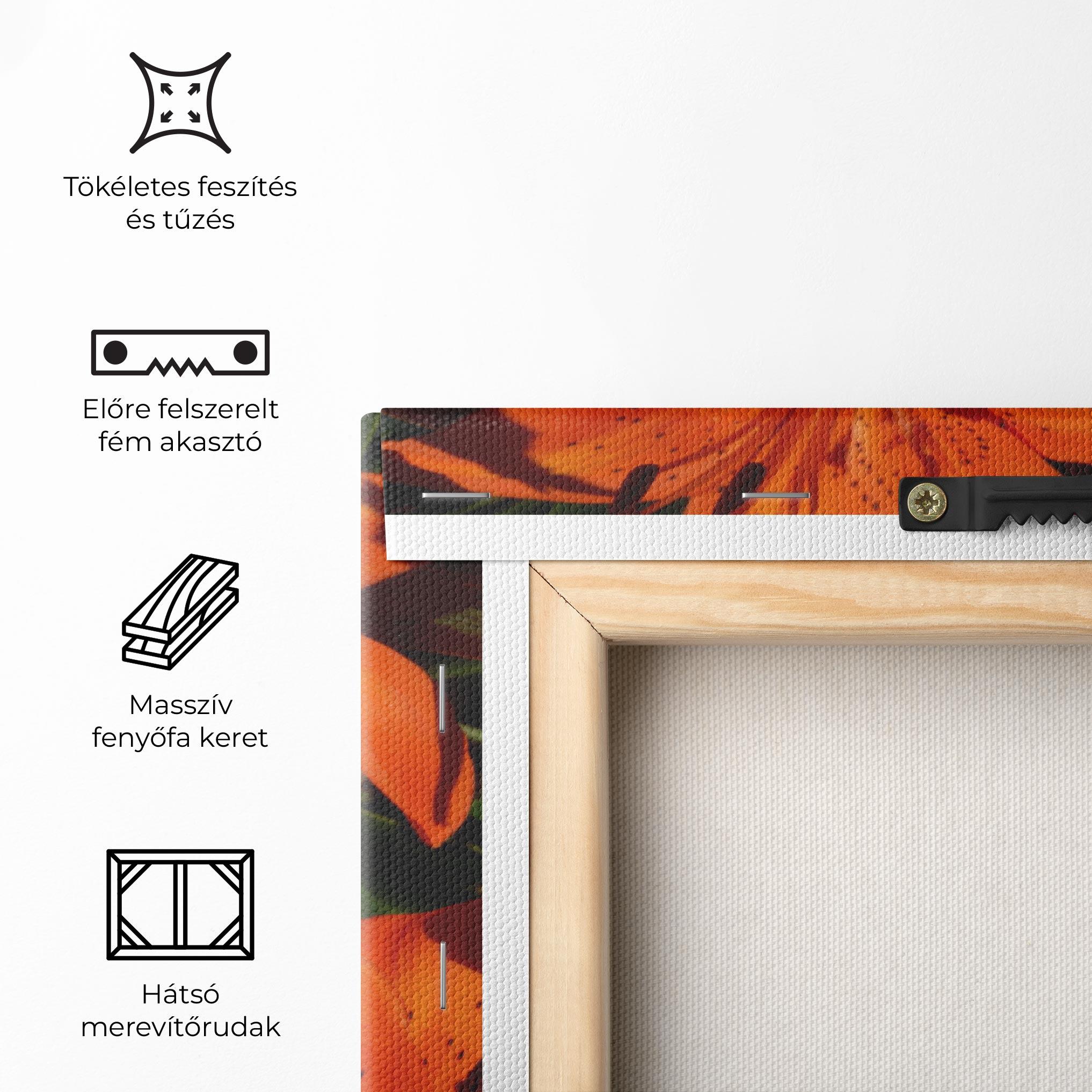 Vászonkép Orange Lily In The Sun mockup 5