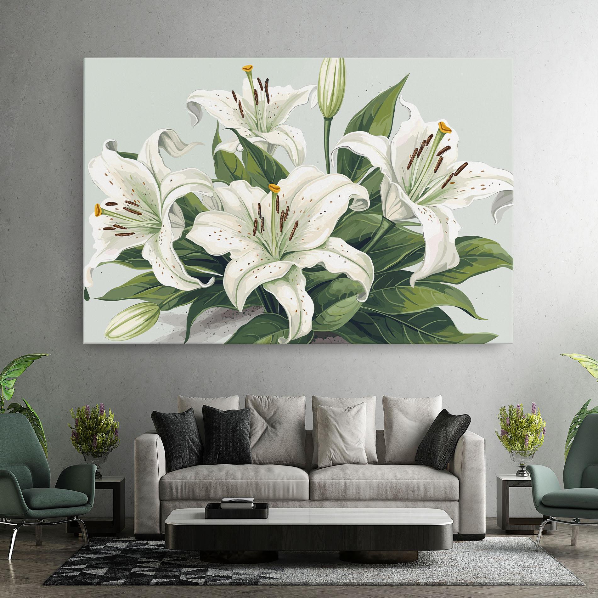 Vászonkép Light Lily Art mockup 7