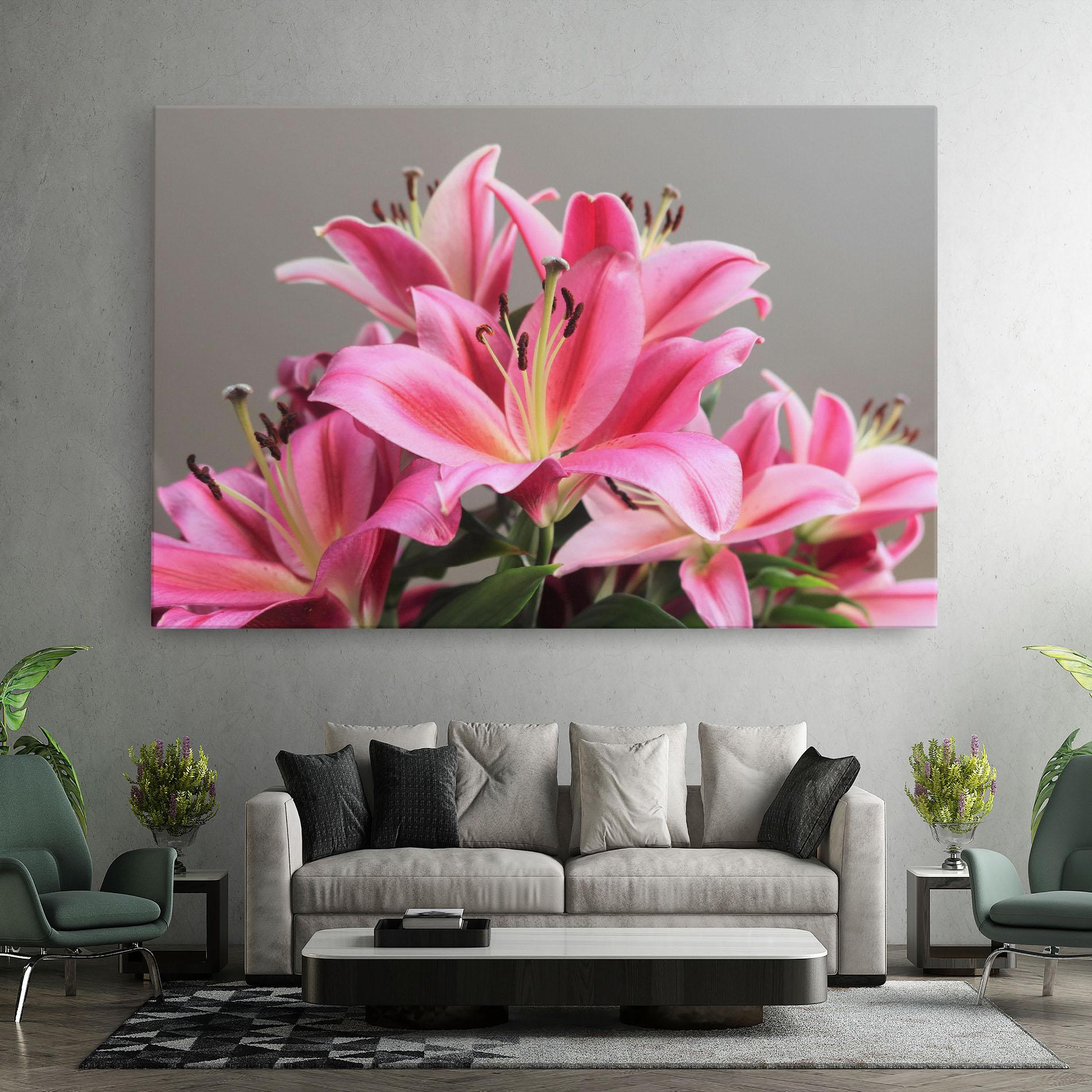 Vászonkép Light Pink Lily View mockup 7