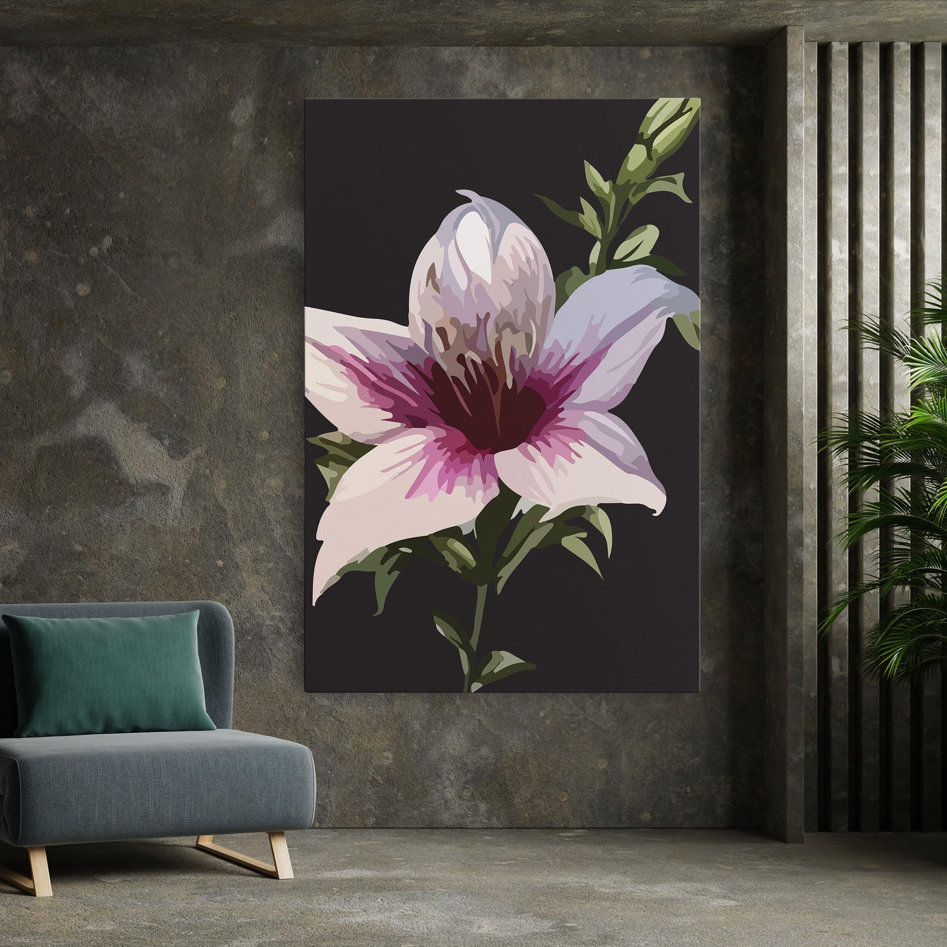 Vászonkép Pink Pretty Lily mockup 7