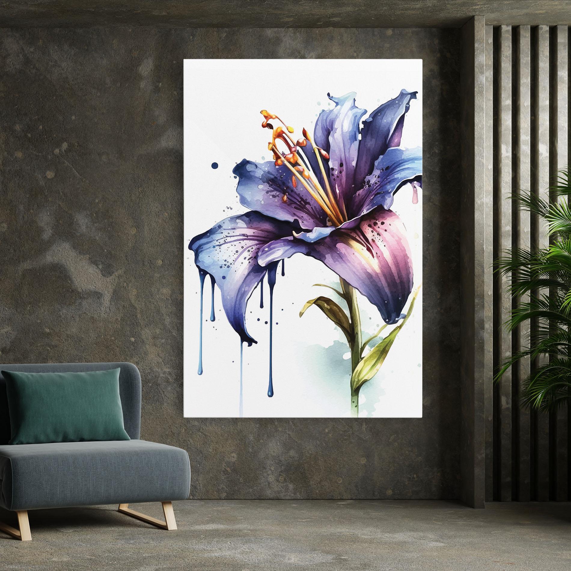 Vászonkép Purple Orange Lily mockup 7