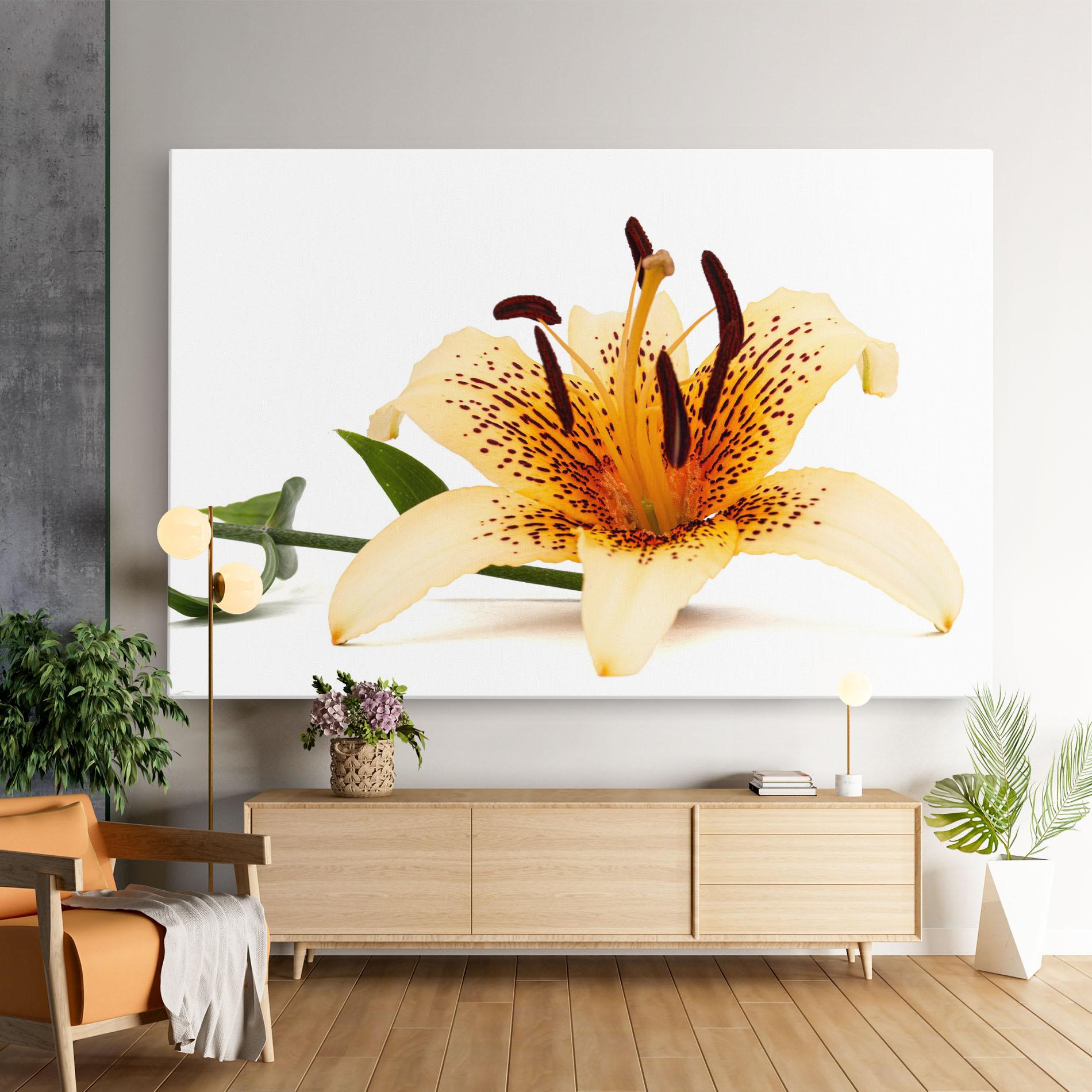 Vászonkép Big Yellow Lily mockup 9
