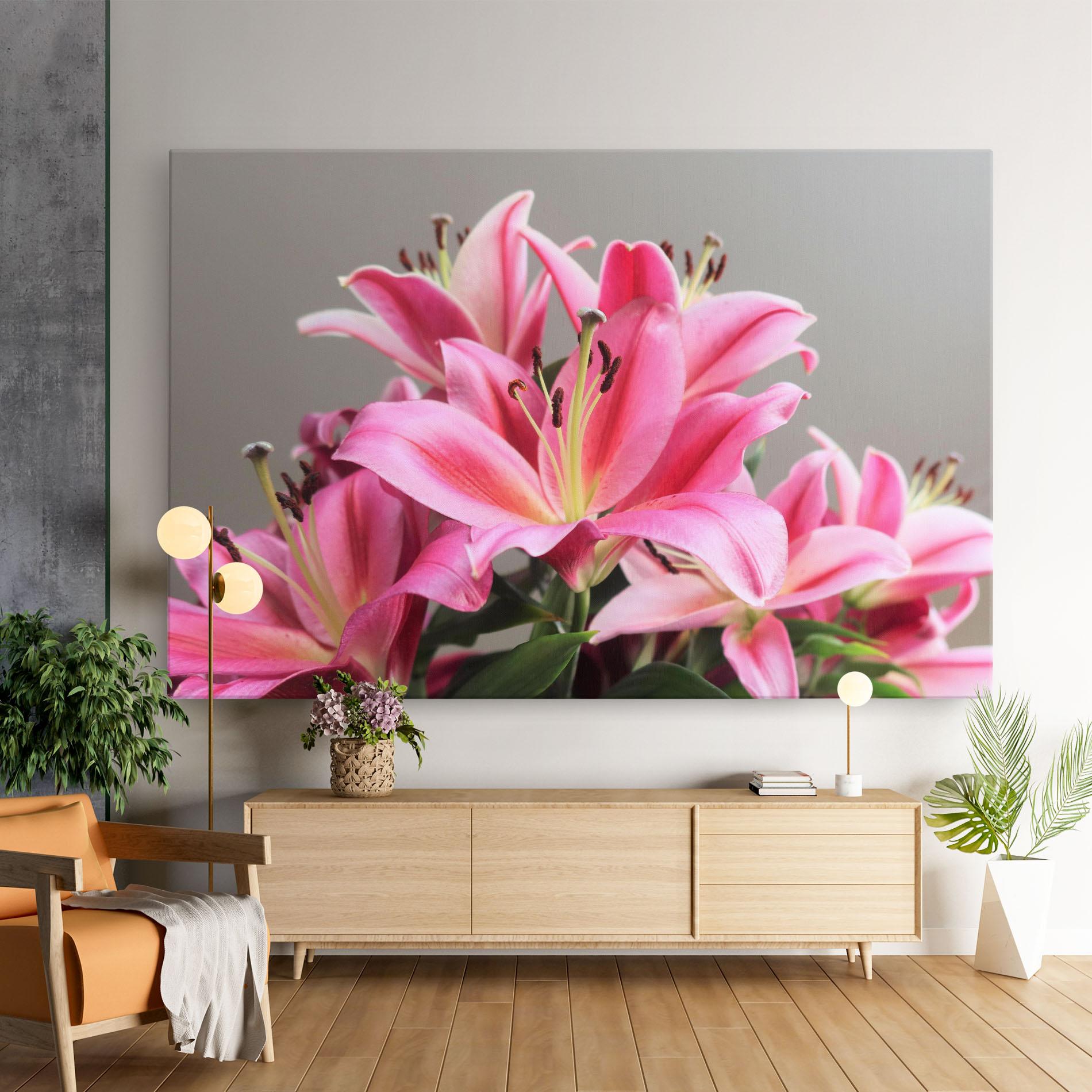 Vászonkép Light Pink Lily View mockup 9