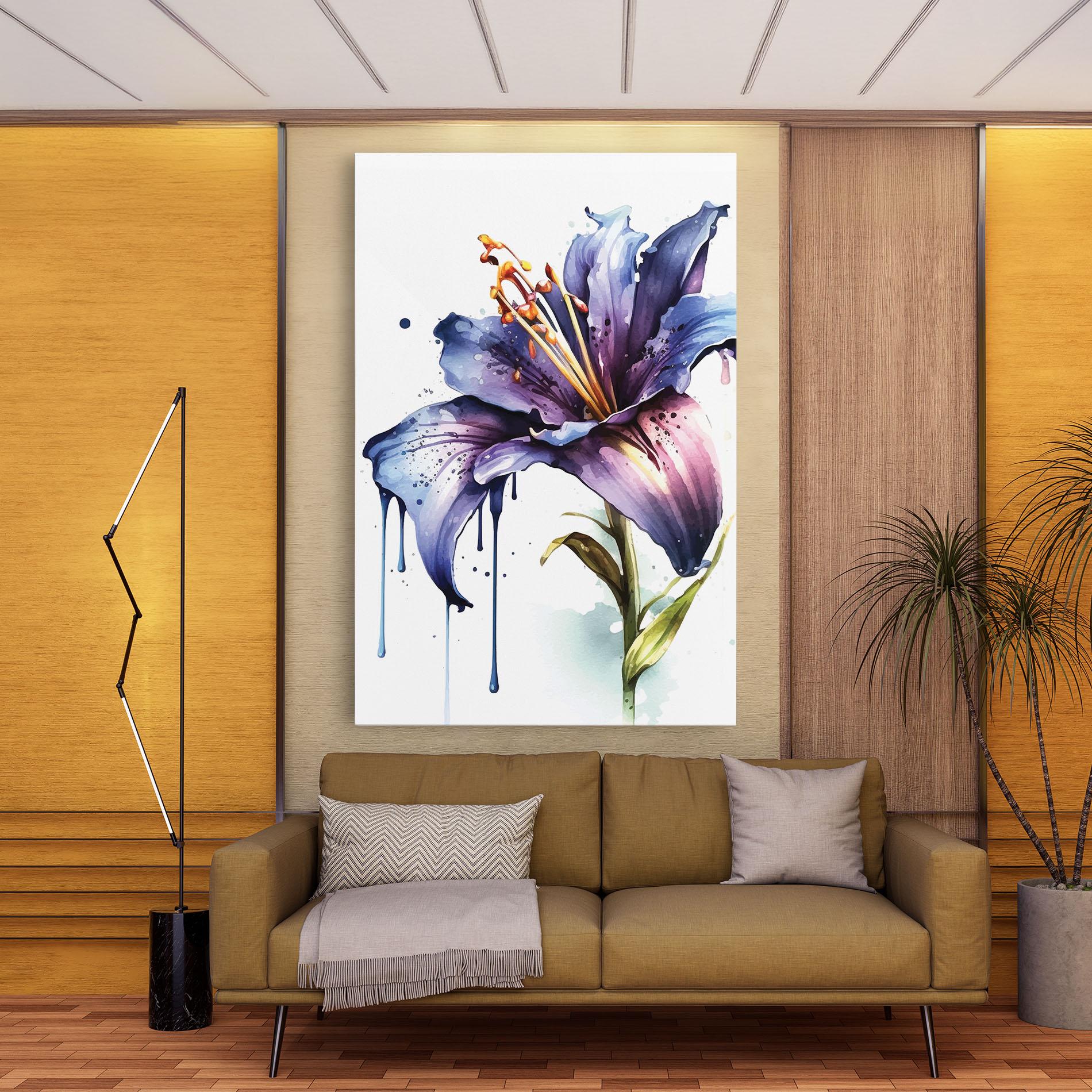 Vászonkép Purple Orange Lily mockup 9