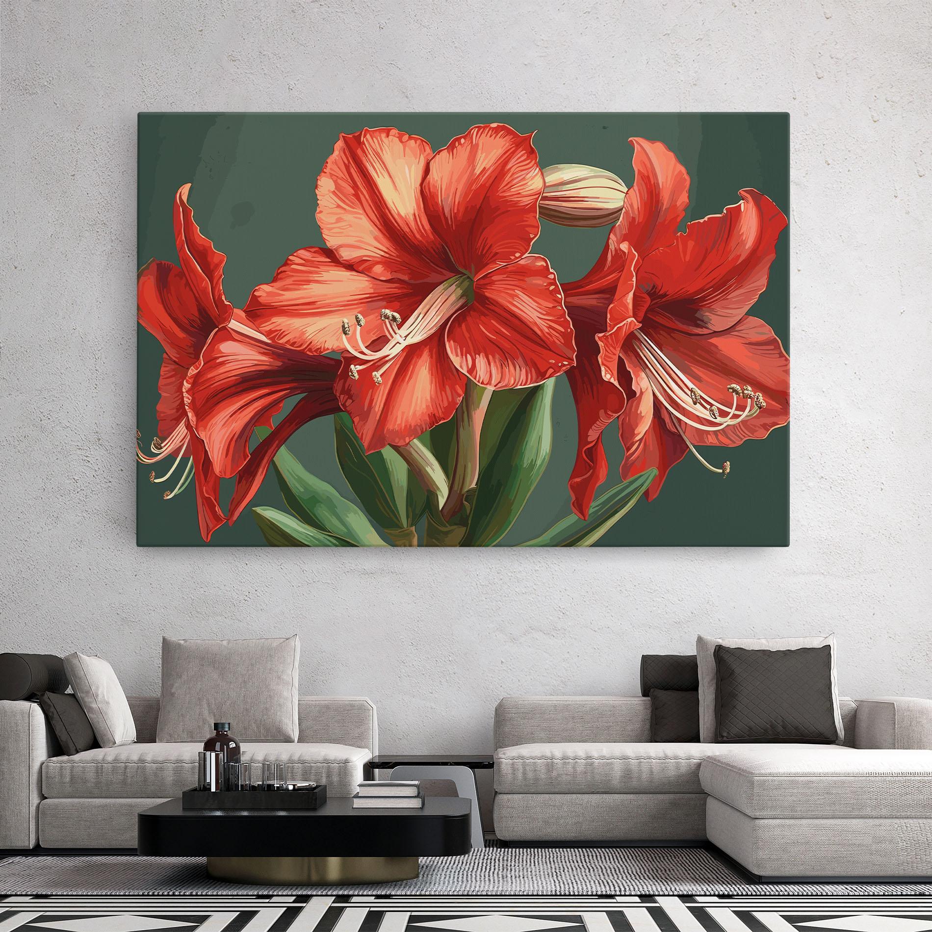 Vászonkép Lily Orange Art mockup 2