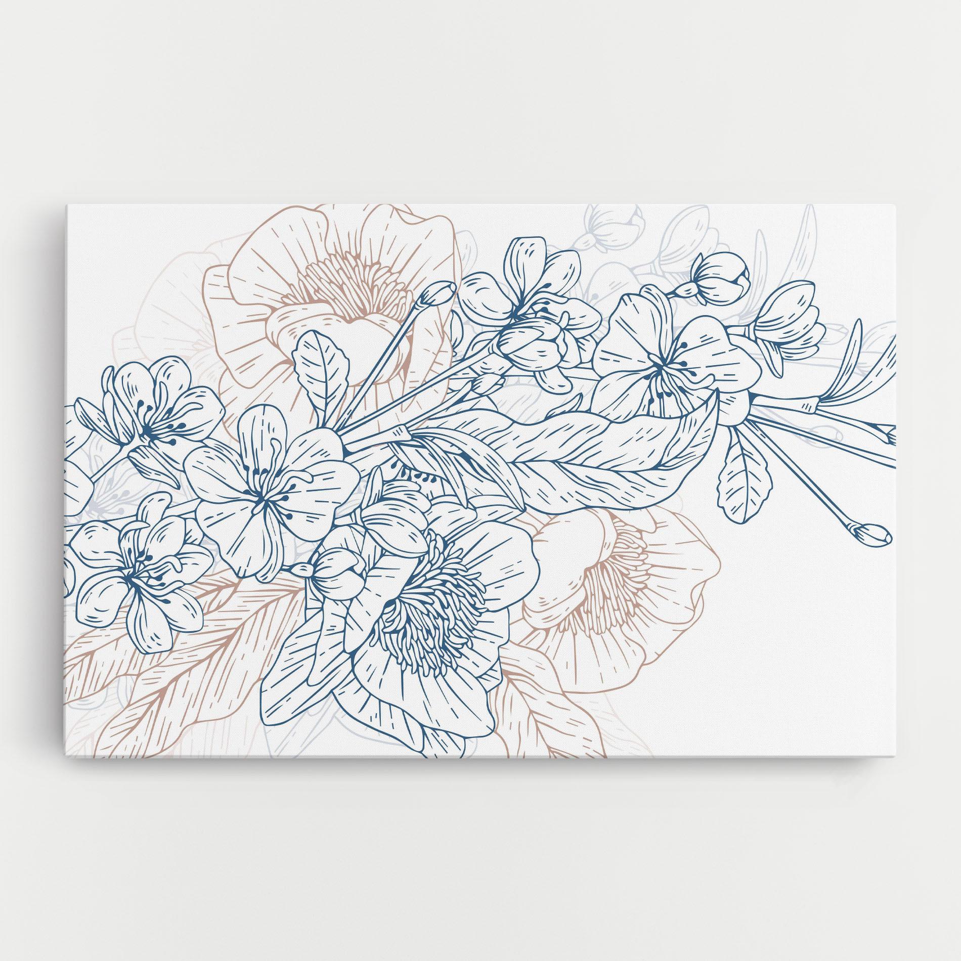 Vászonkép Blue Cream Line mockup 0