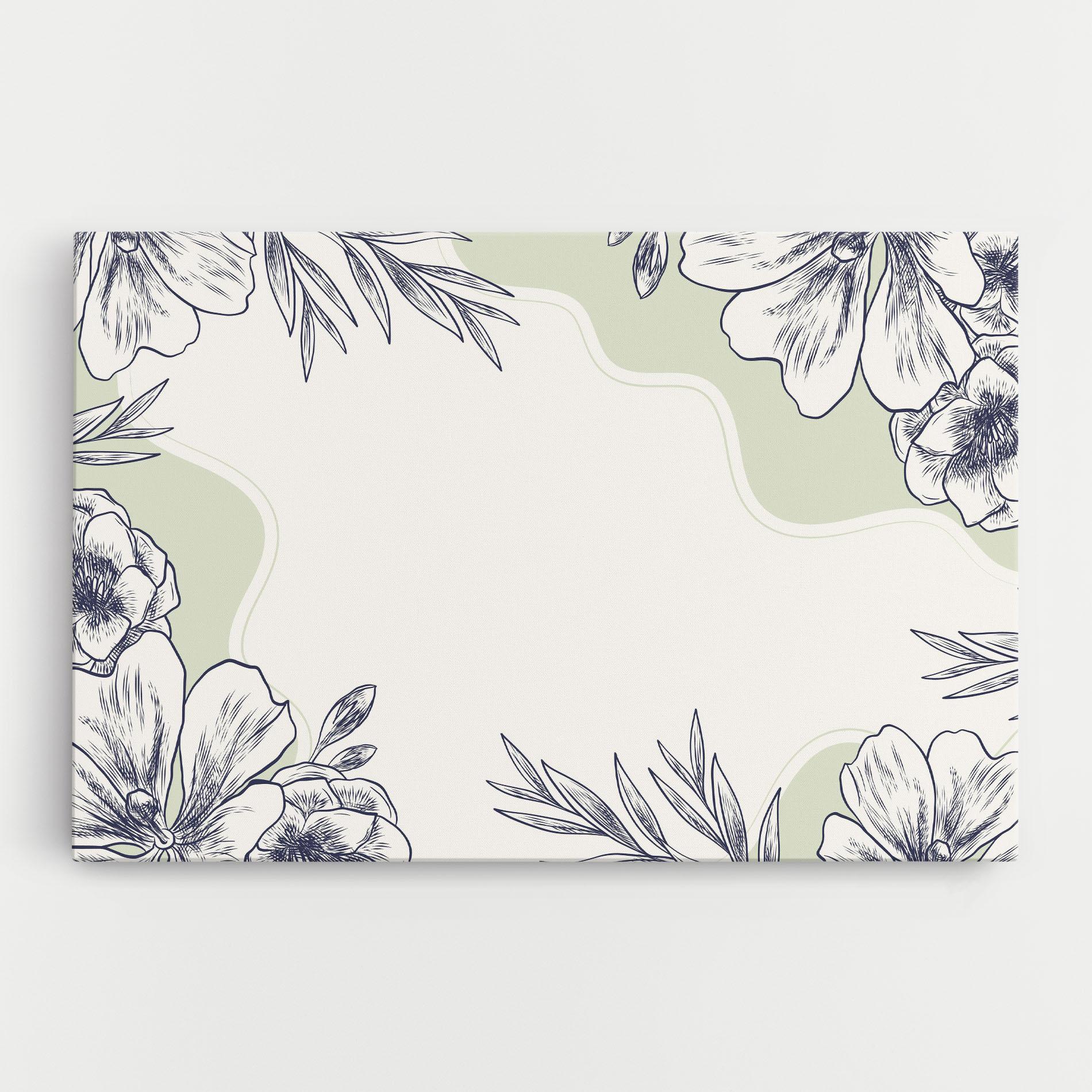 Vászonkép Blue Line Green mockup 0