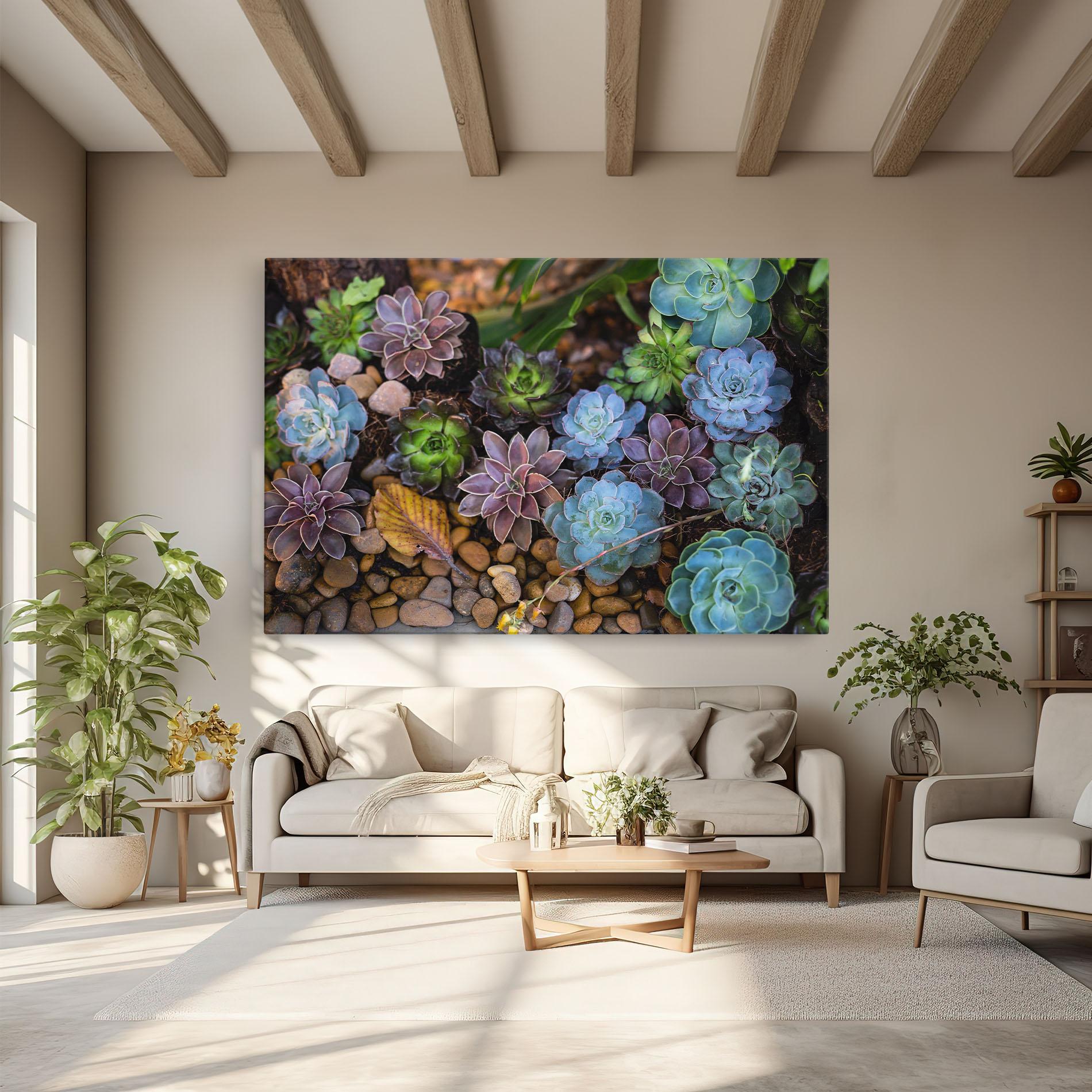 Vászonkép Colorful Flowers mockup 6