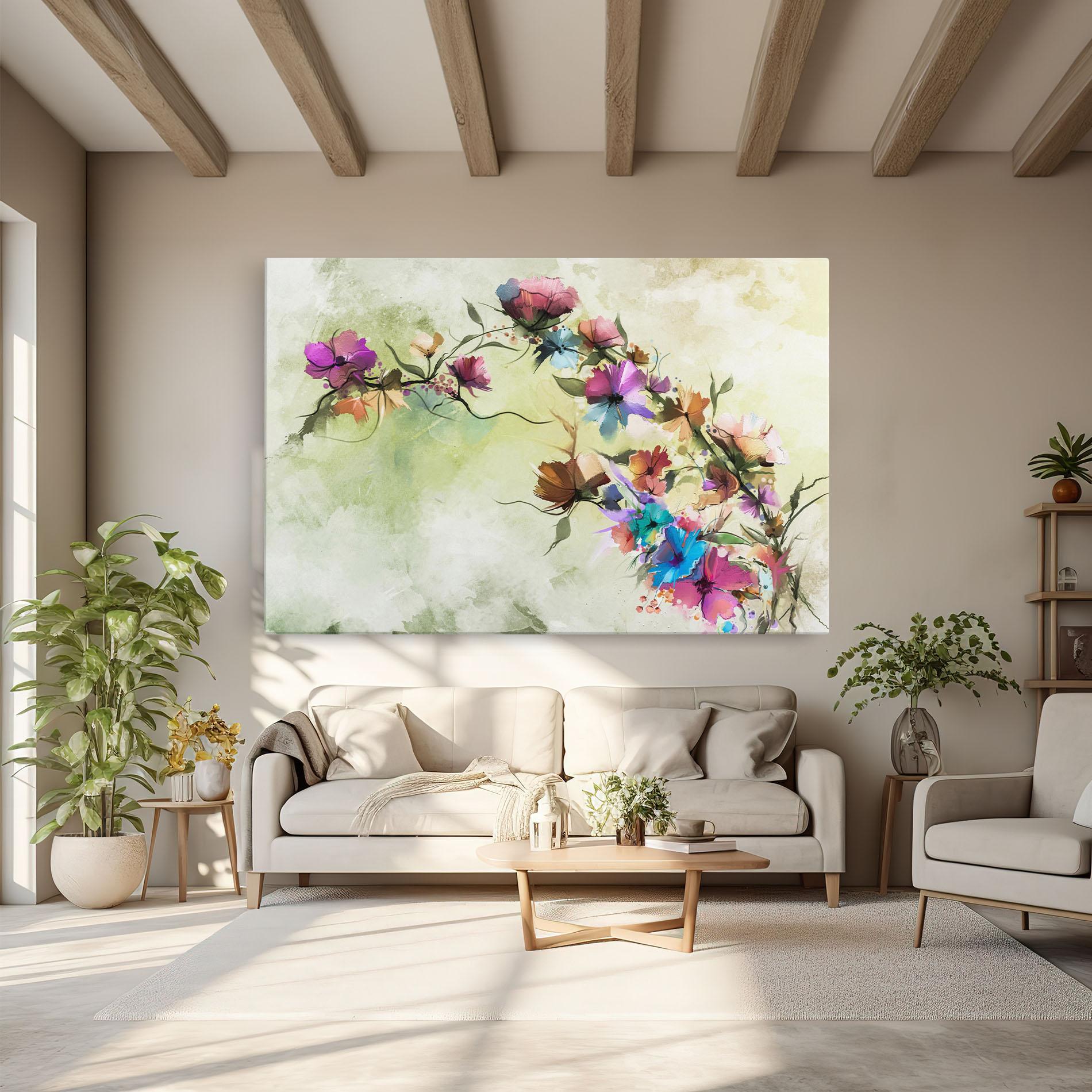 Vászonkép Ramura Cu Flori mockup 6