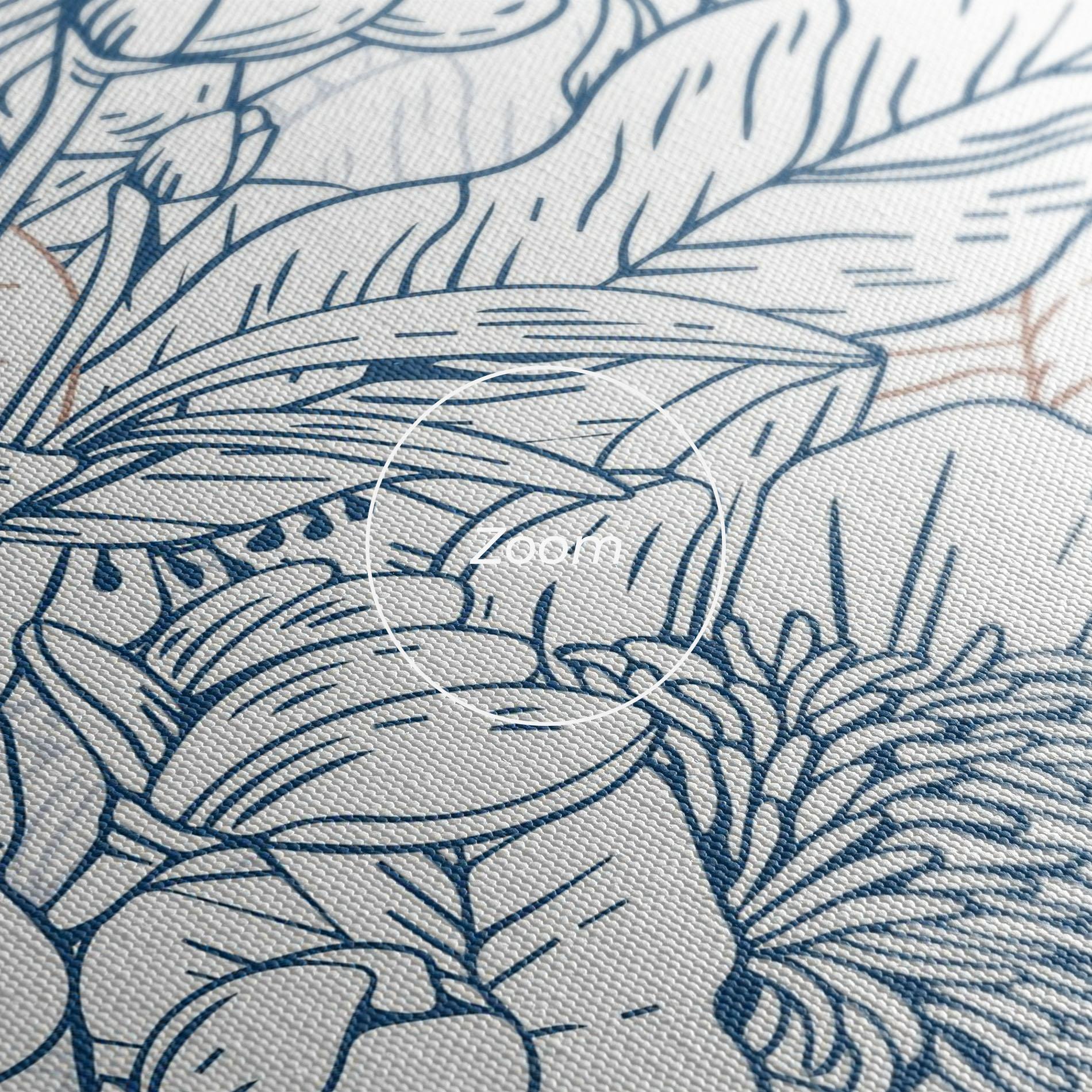 Vászonkép Blue Cream Line mockup 3