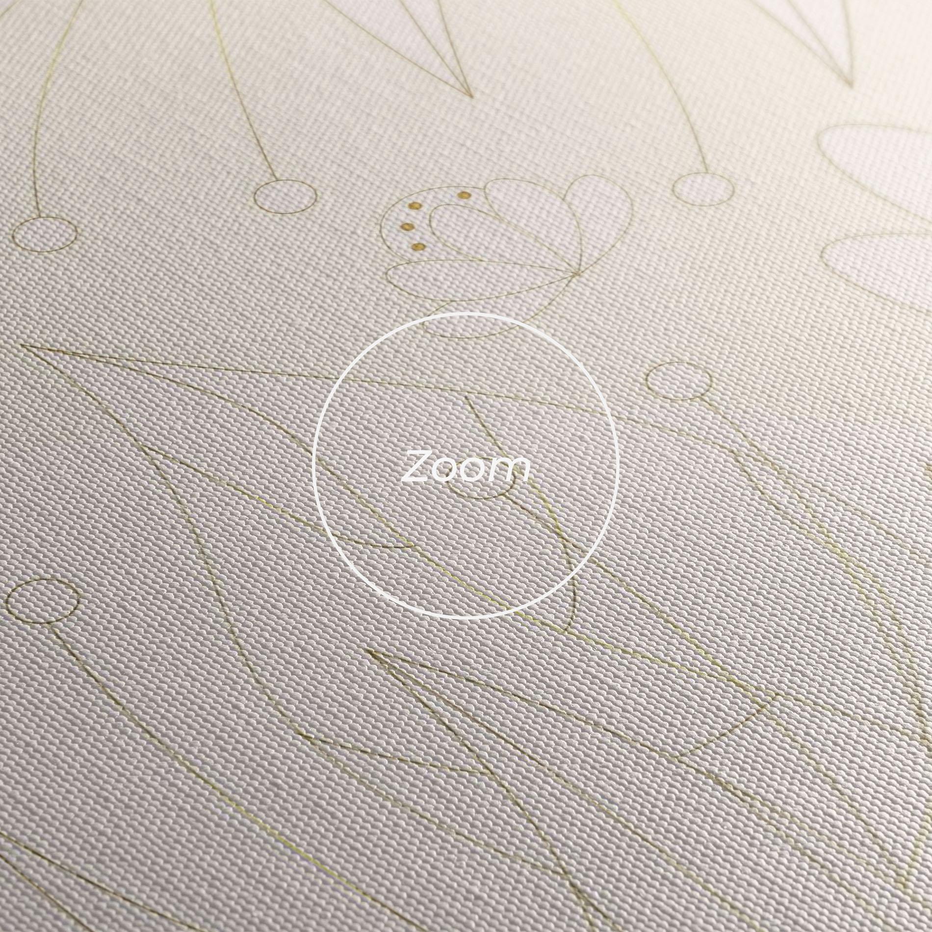 Vászonkép Flower Cream Line mockup 3