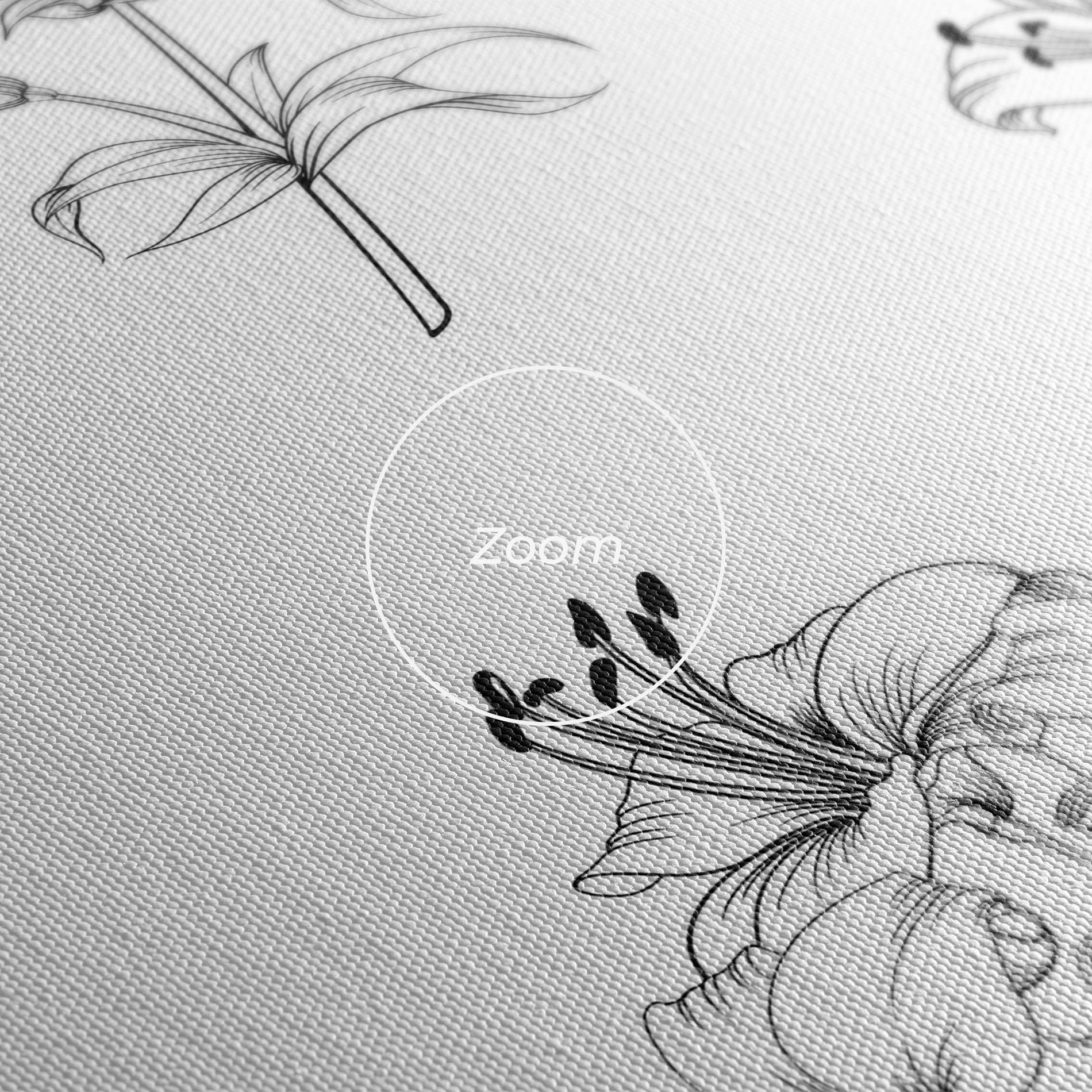 Vászonkép Flower Pattern mockup 3