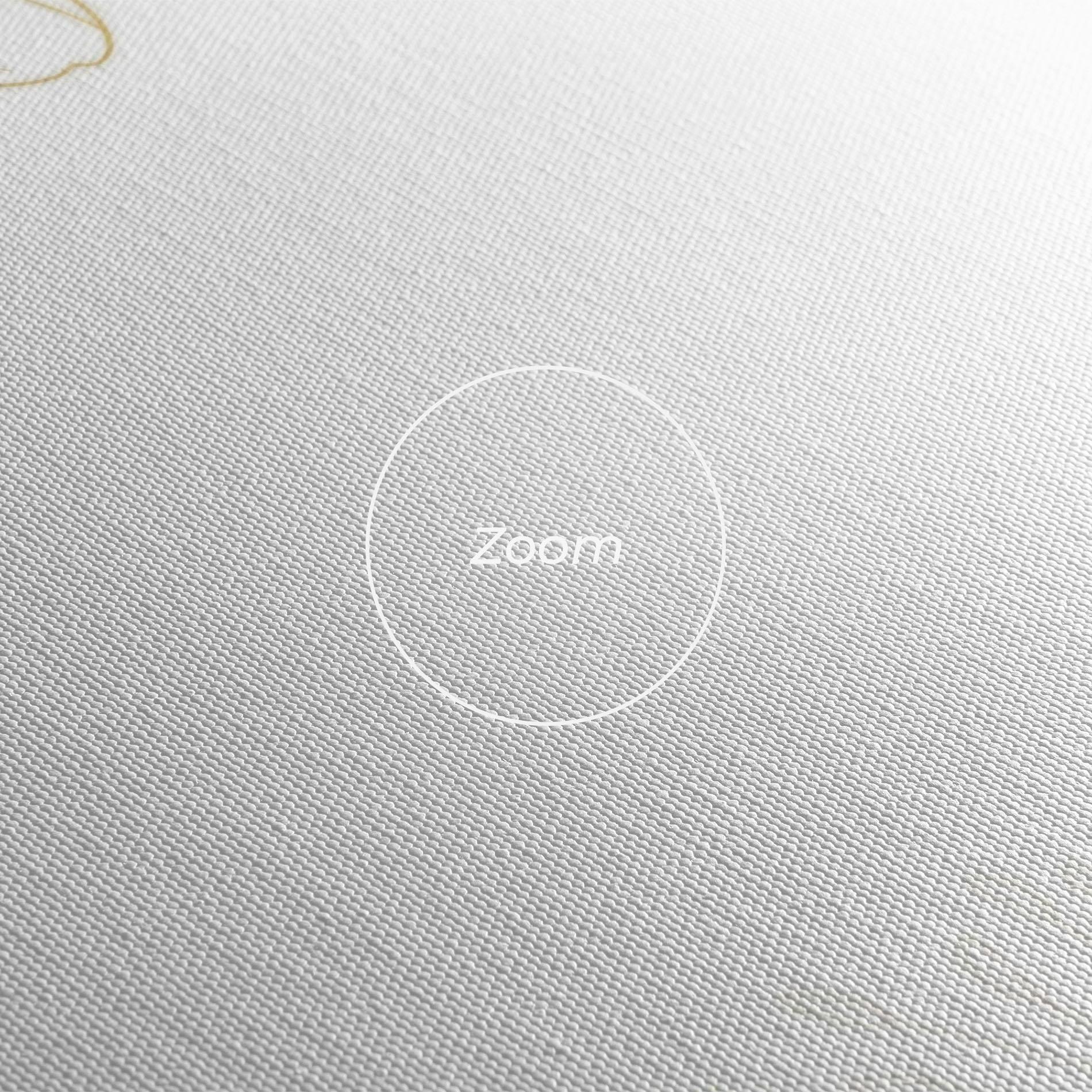 Vászonkép Gold Line Flower mockup 3