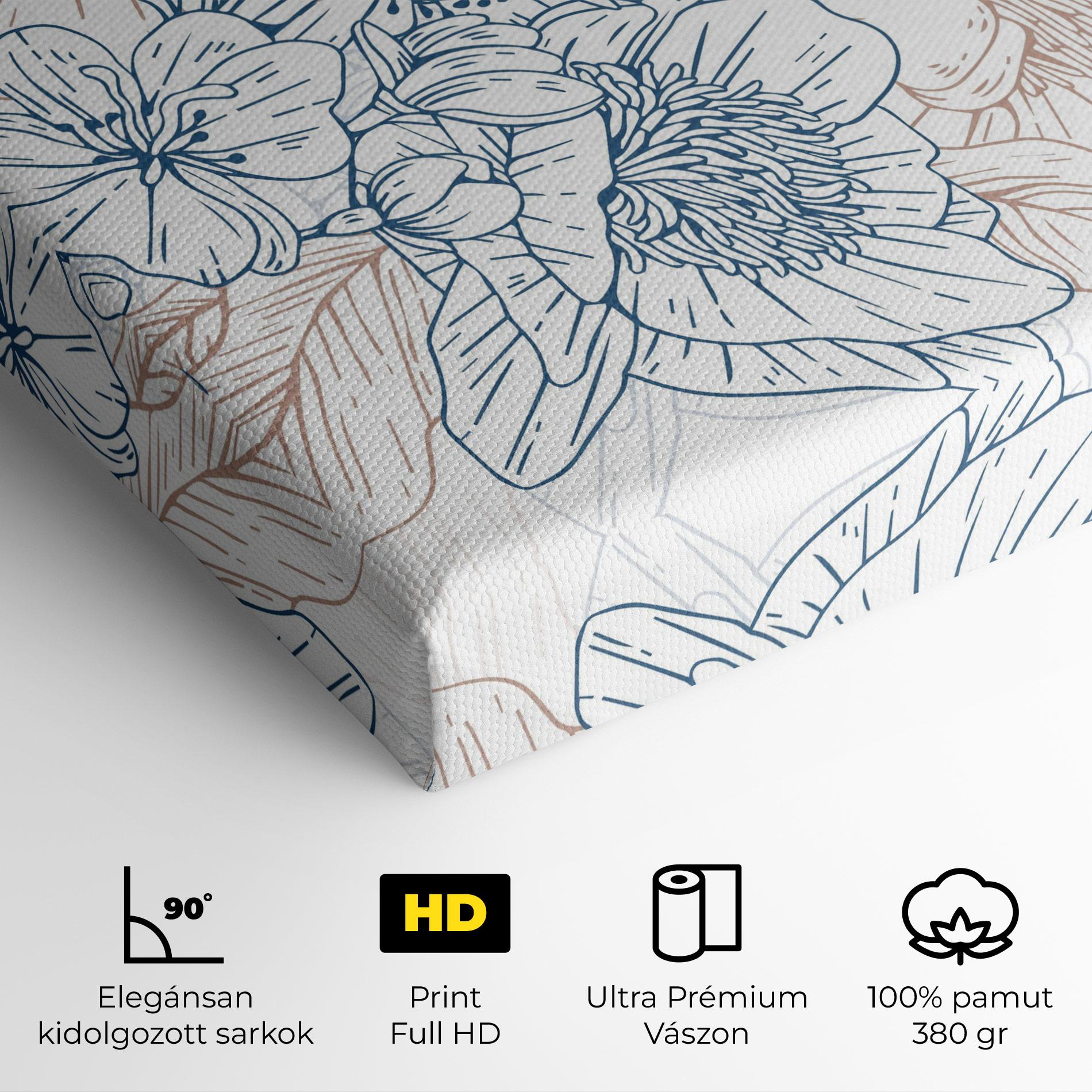 Vászonkép Blue Cream Line mockup 4