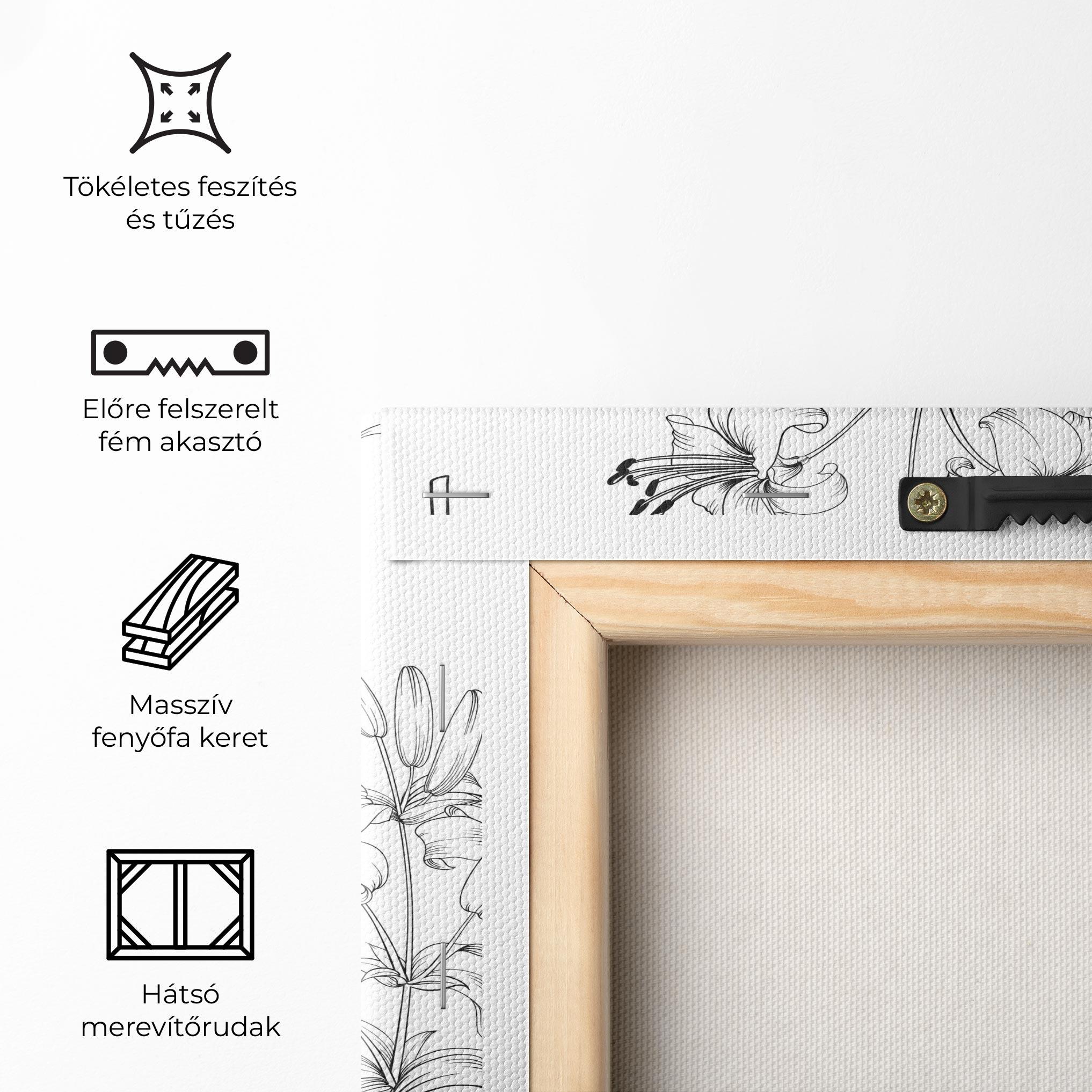 Vászonkép Flower Pattern mockup 5