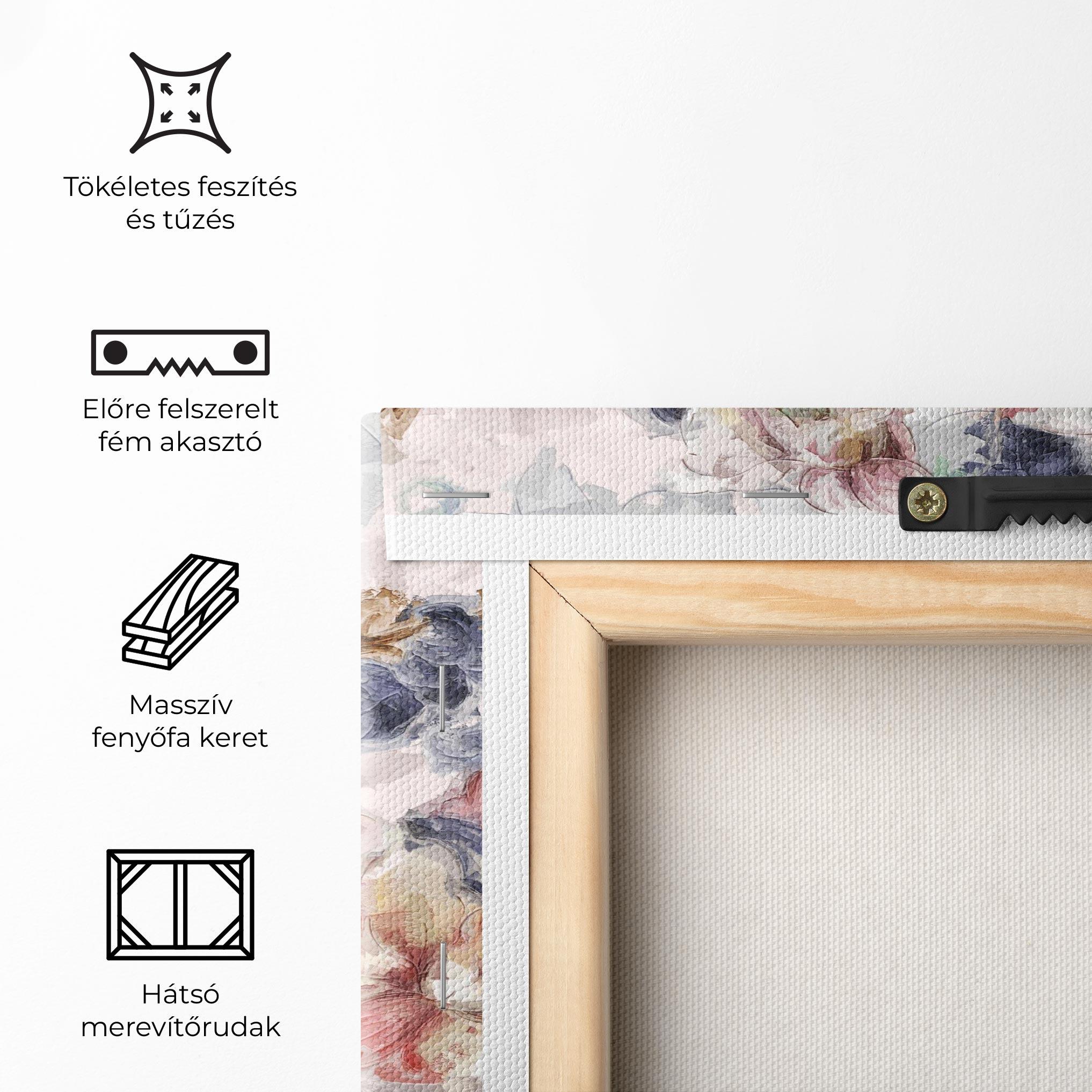 Vászonkép Painted Flowers mockup 5