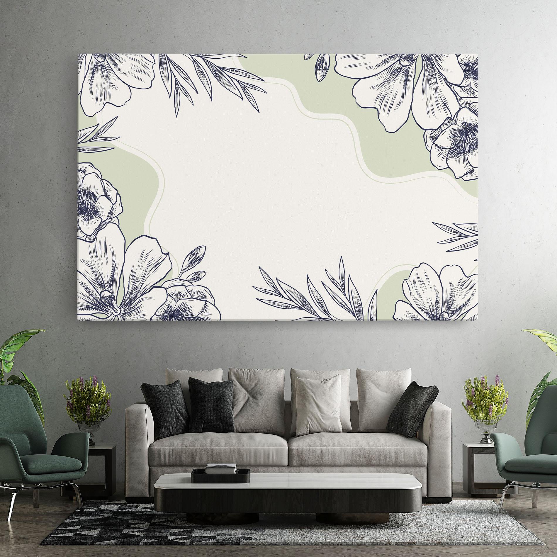 Vászonkép Blue Line Green mockup 7