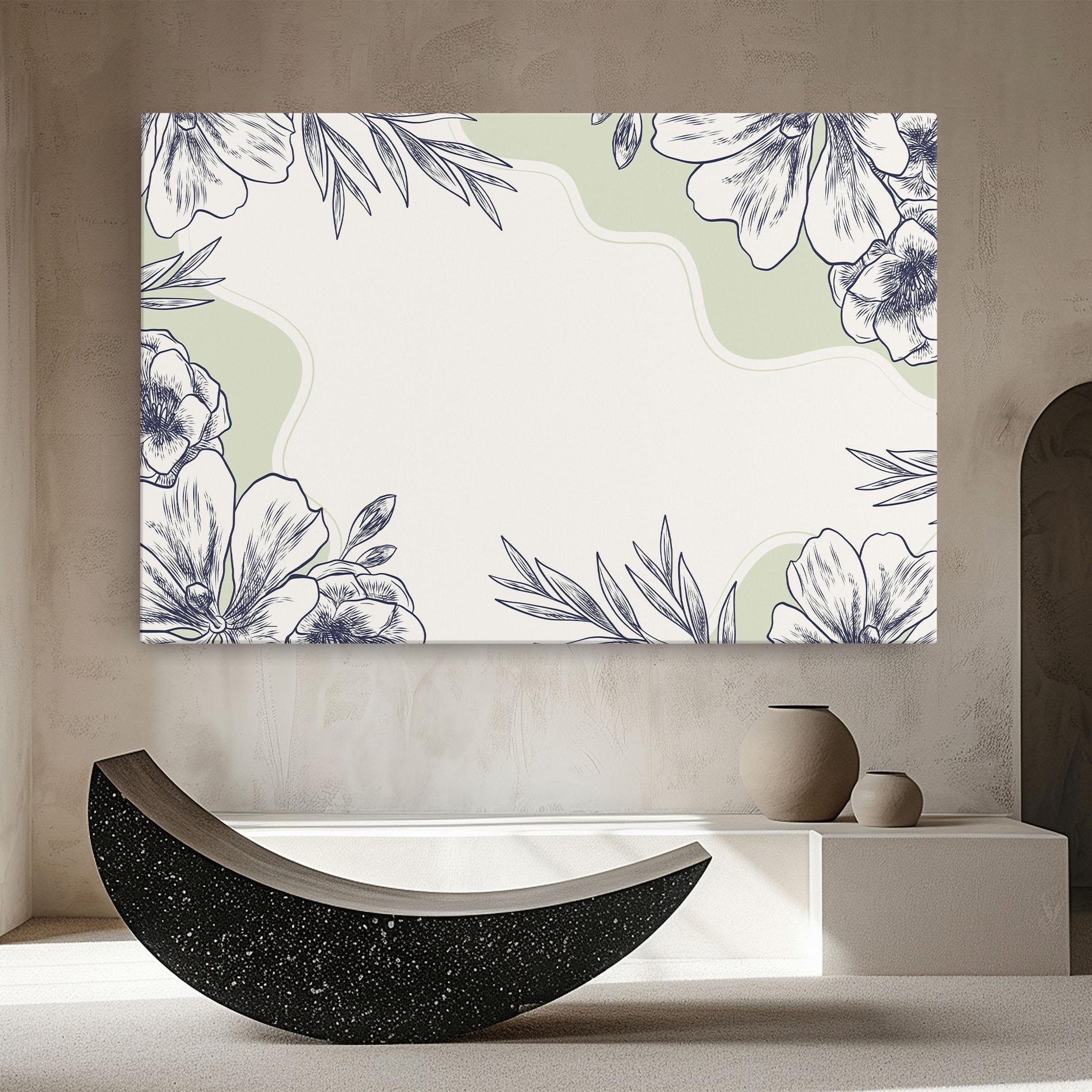 Vászonkép Blue Line Green mockup 8