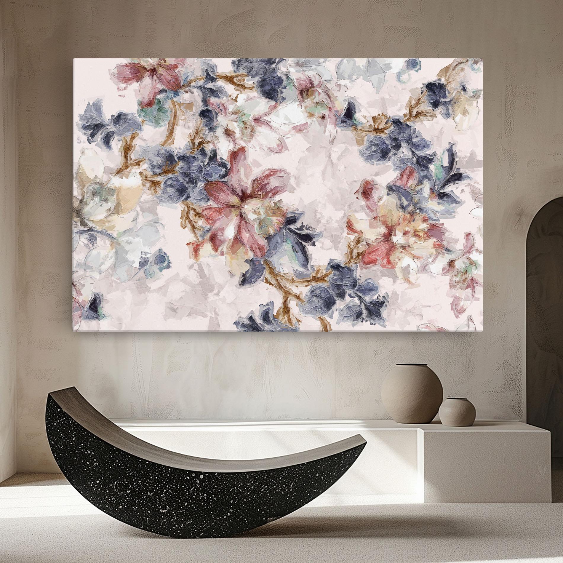 Vászonkép Painted Flowers mockup 8