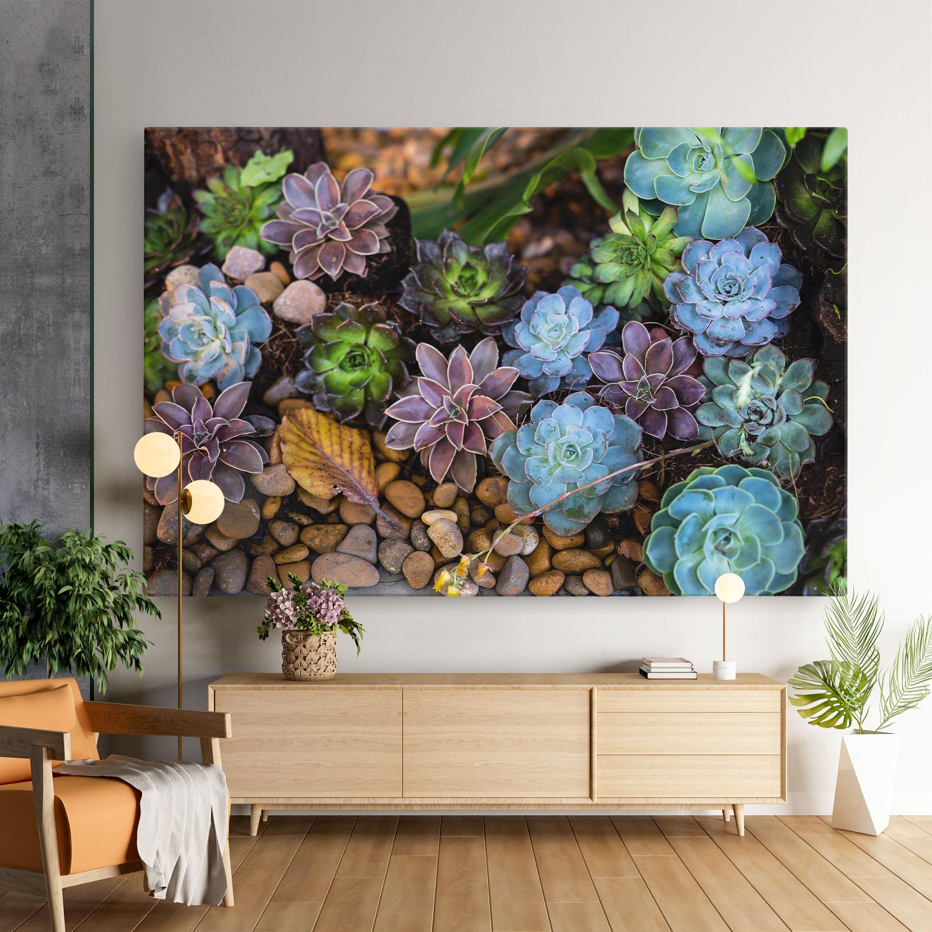 Vászonkép Colorful Flowers mockup 9