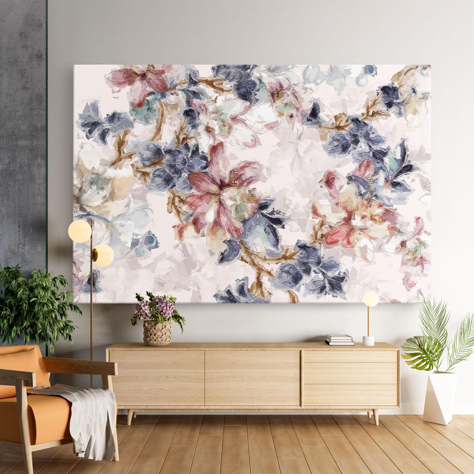 Vászonkép Painted Flowers mockup 9