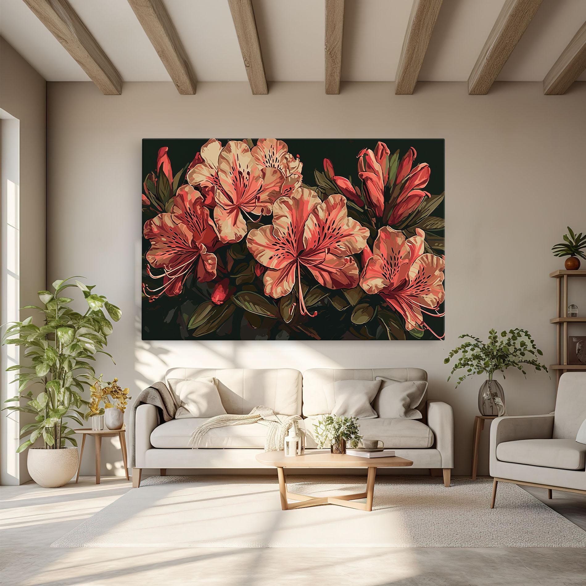 Vászonkép Cream Exotic Art mockup 6