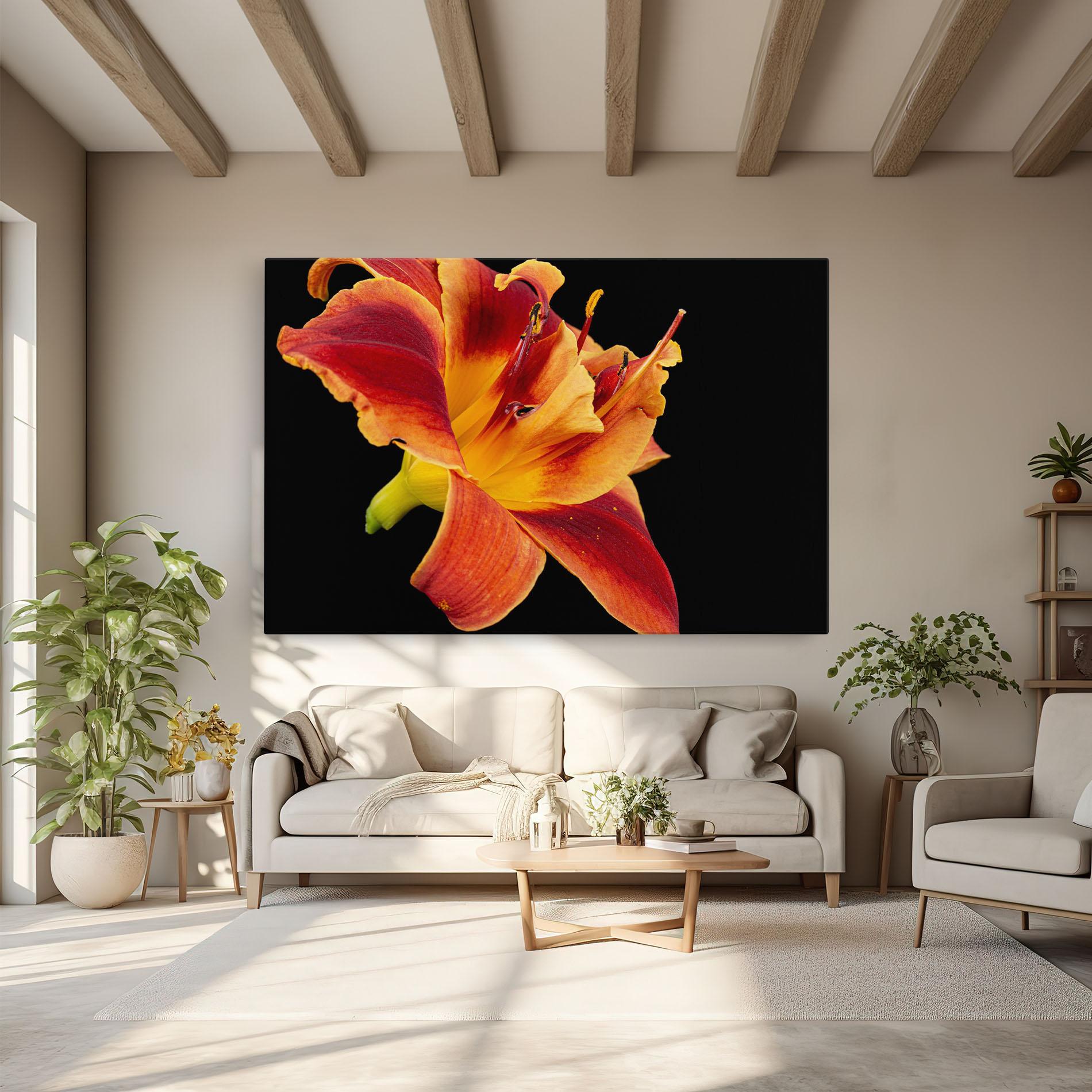 Vászonkép Exotic Orange Red mockup 6