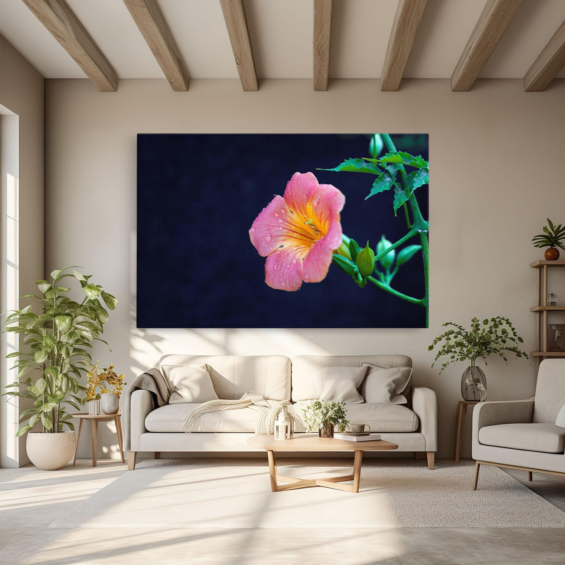 Vászonkép Exotic Pink Plant mockup 6