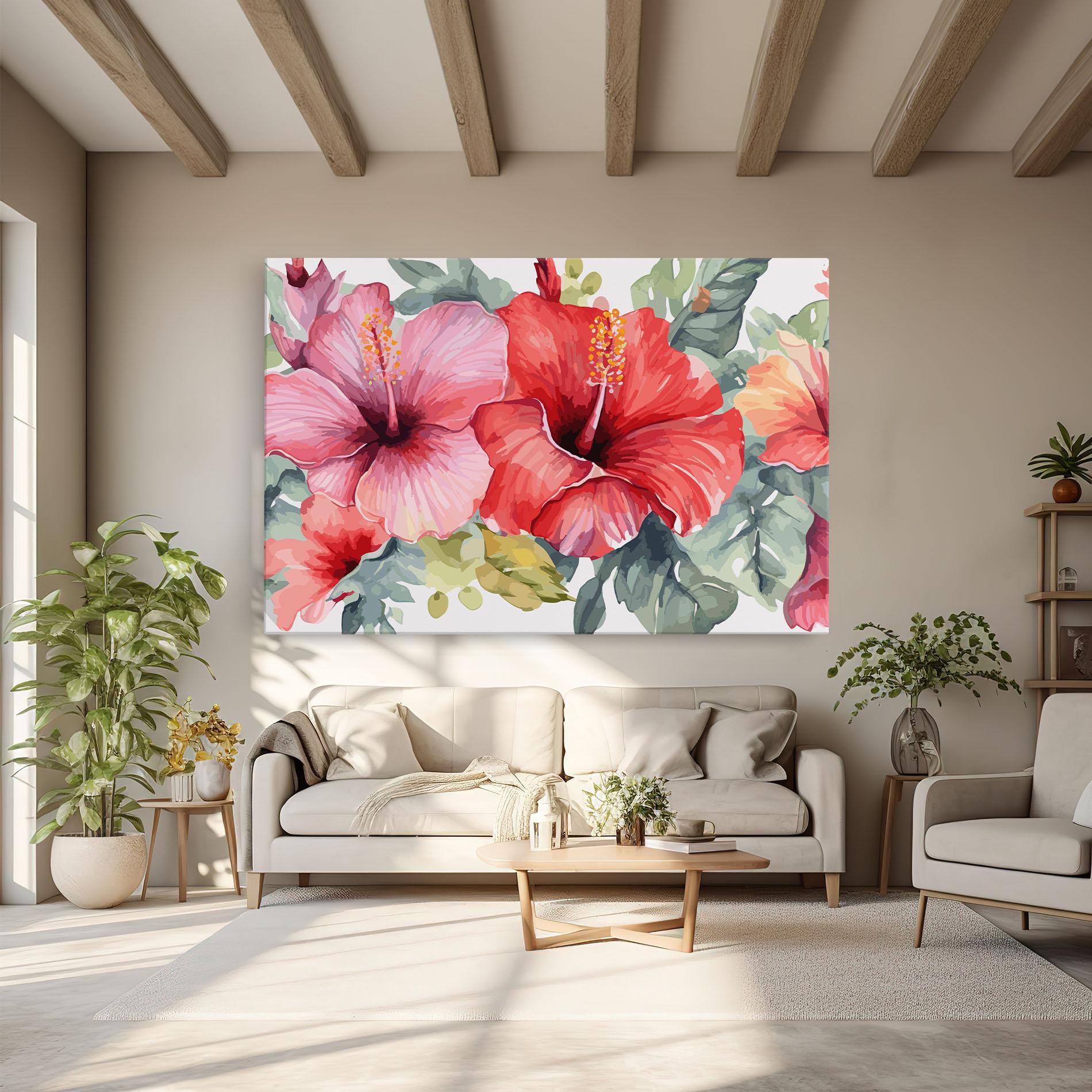 Vászonkép Pink Red Exotic mockup 6