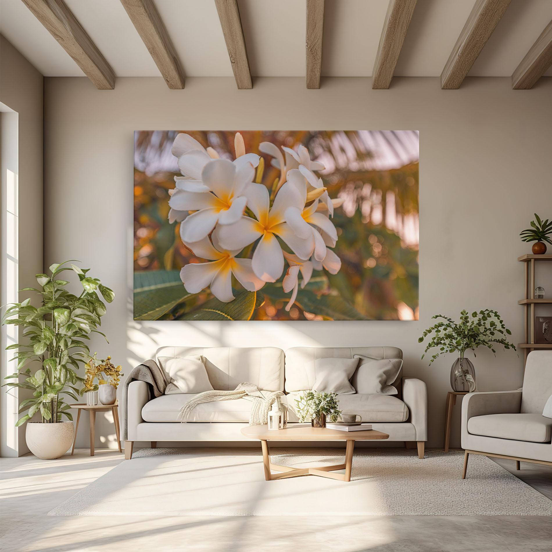 Vászonkép White Plumeria mockup 6