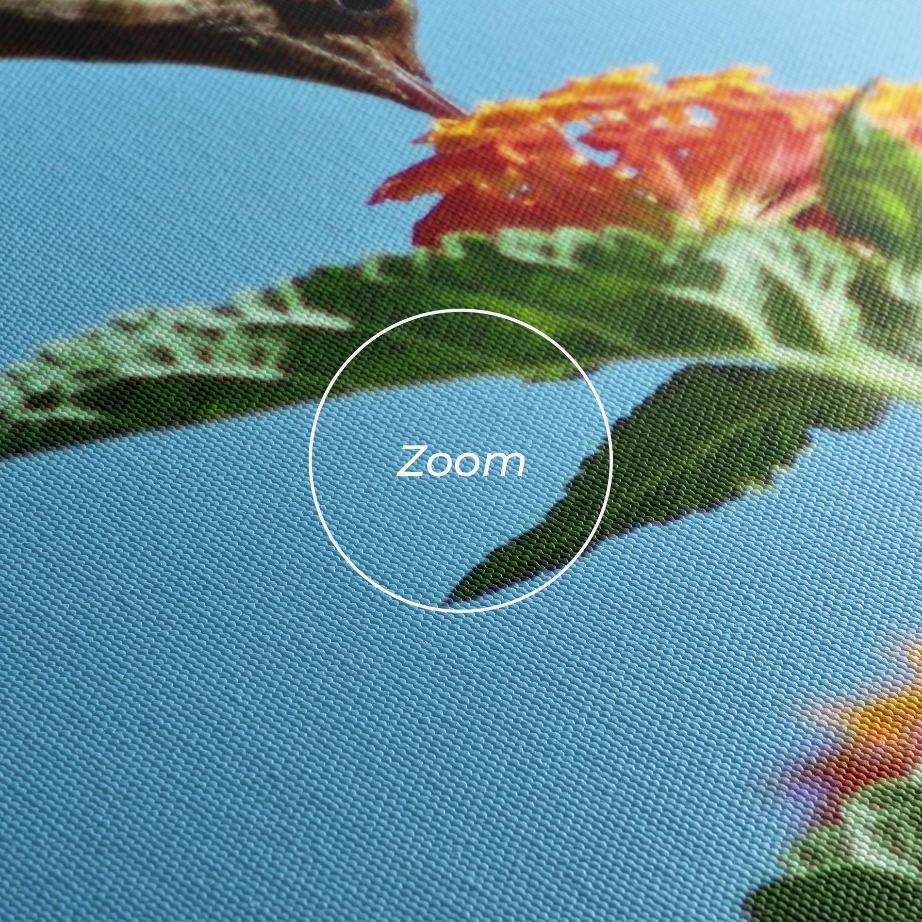 Vászonkép Bird Exotic Flower mockup 3