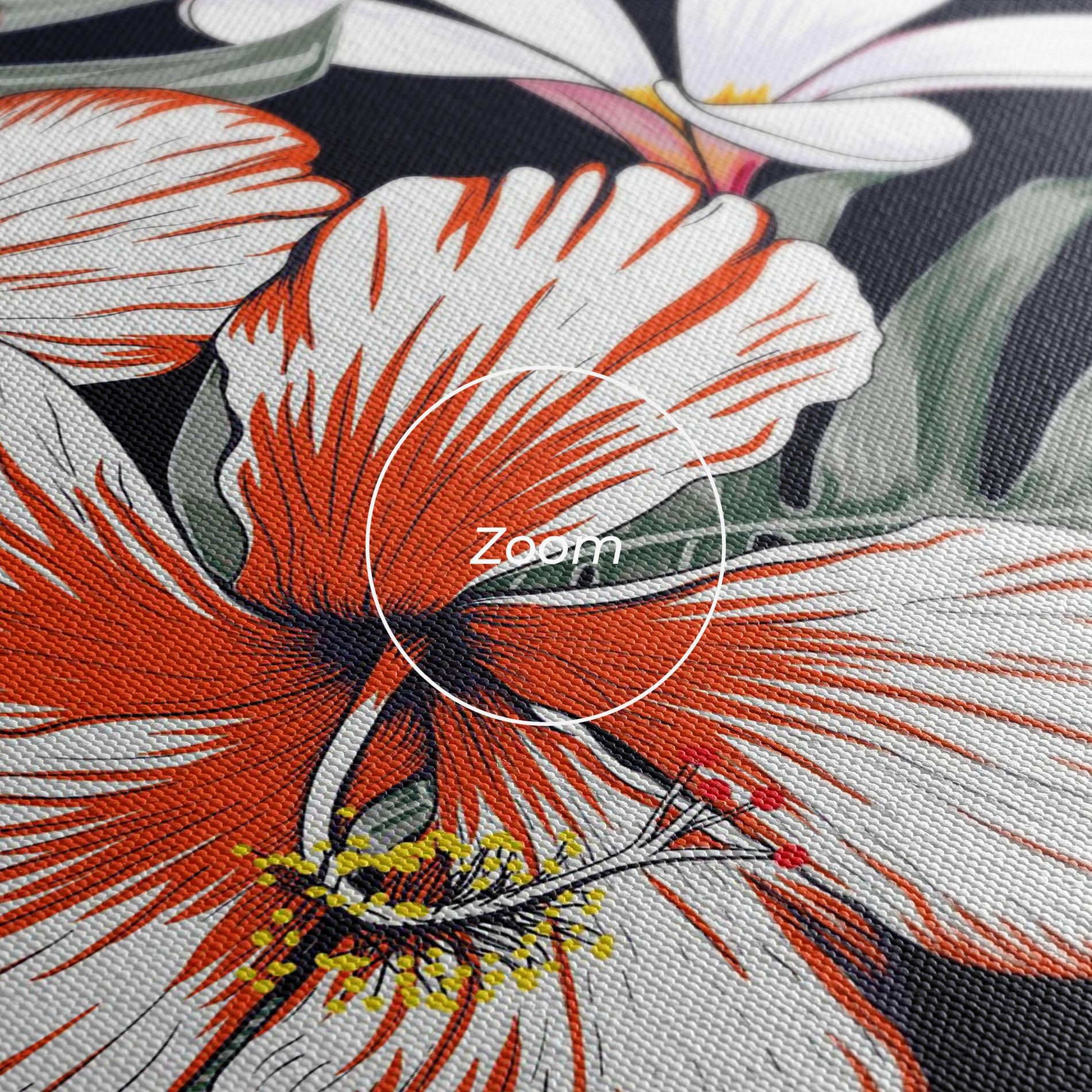 Vászonkép Orange White Exotic mockup 3