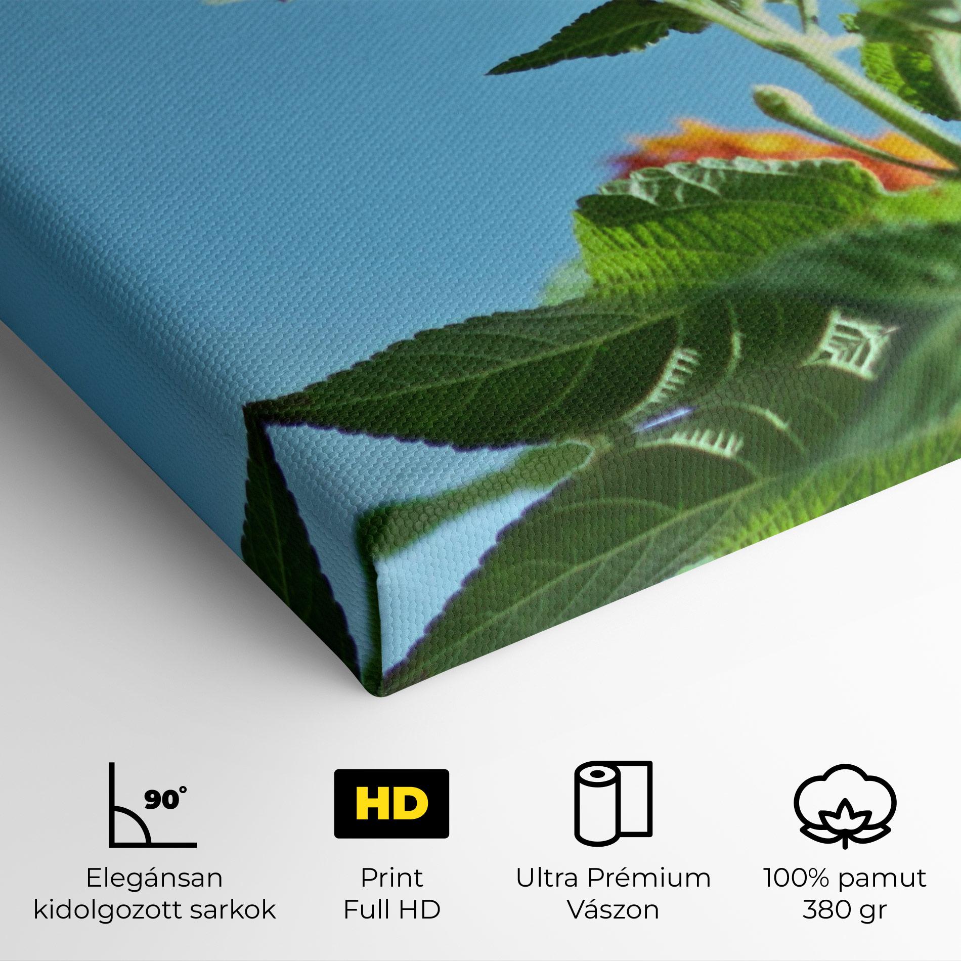 Vászonkép Bird Exotic Flower mockup 4