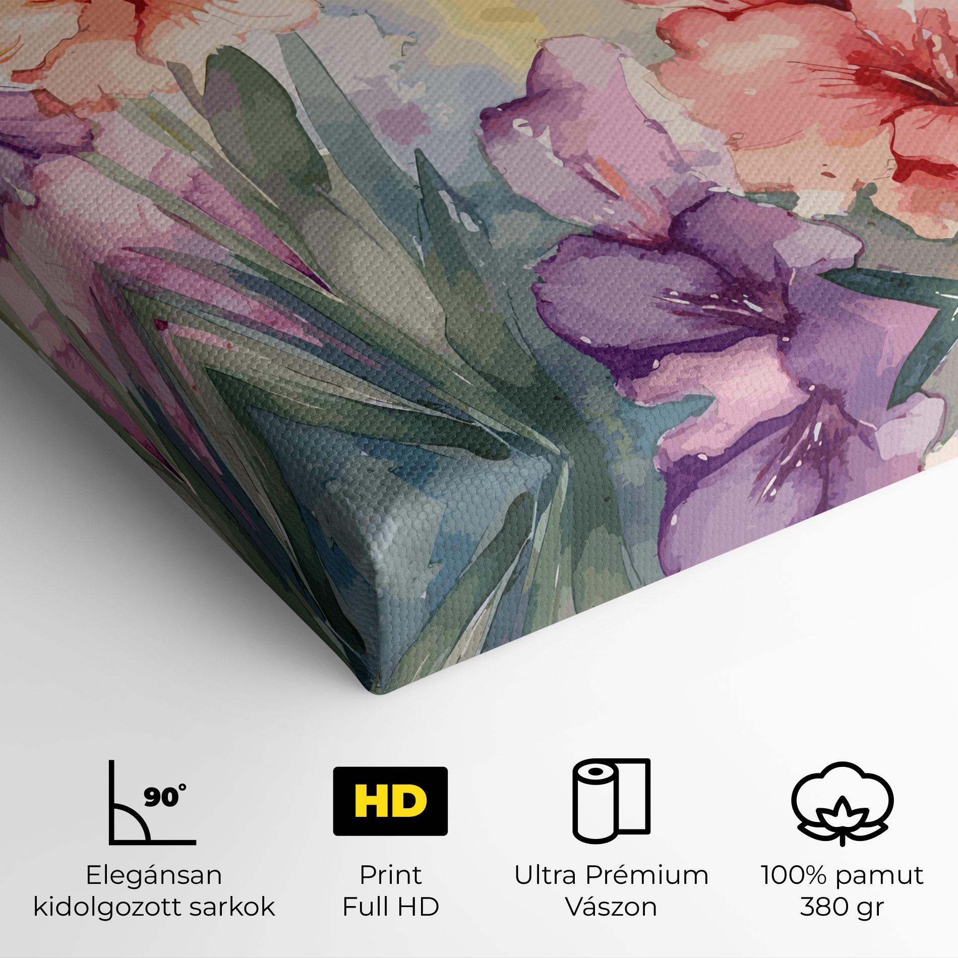 Vászonkép Exotic Watercolor mockup 4