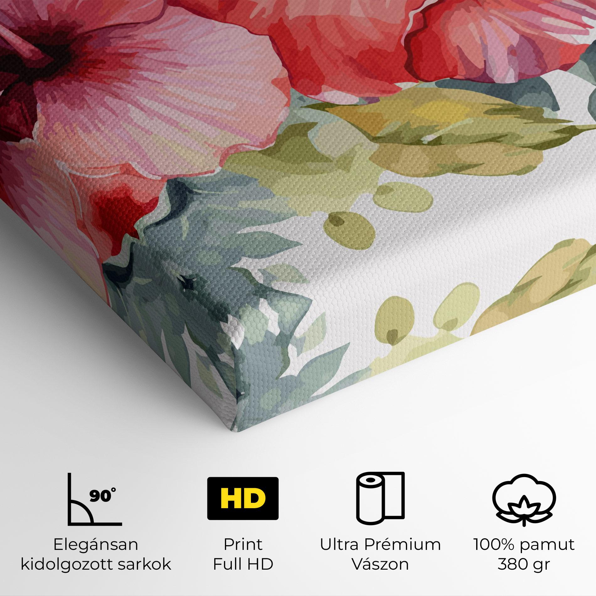 Vászonkép Pink Red Exotic mockup 4