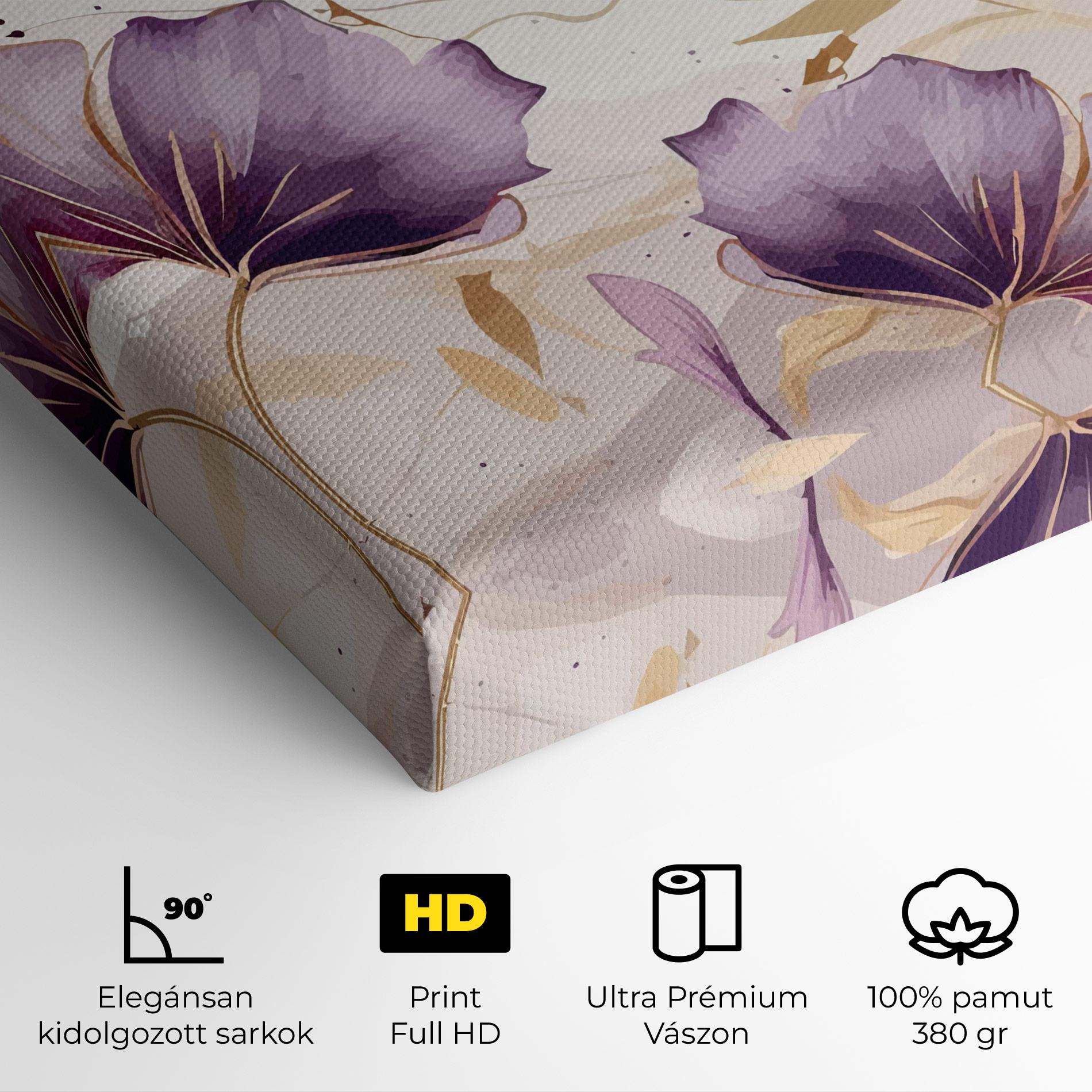 Vászonkép Purple Gold Exotic mockup 4