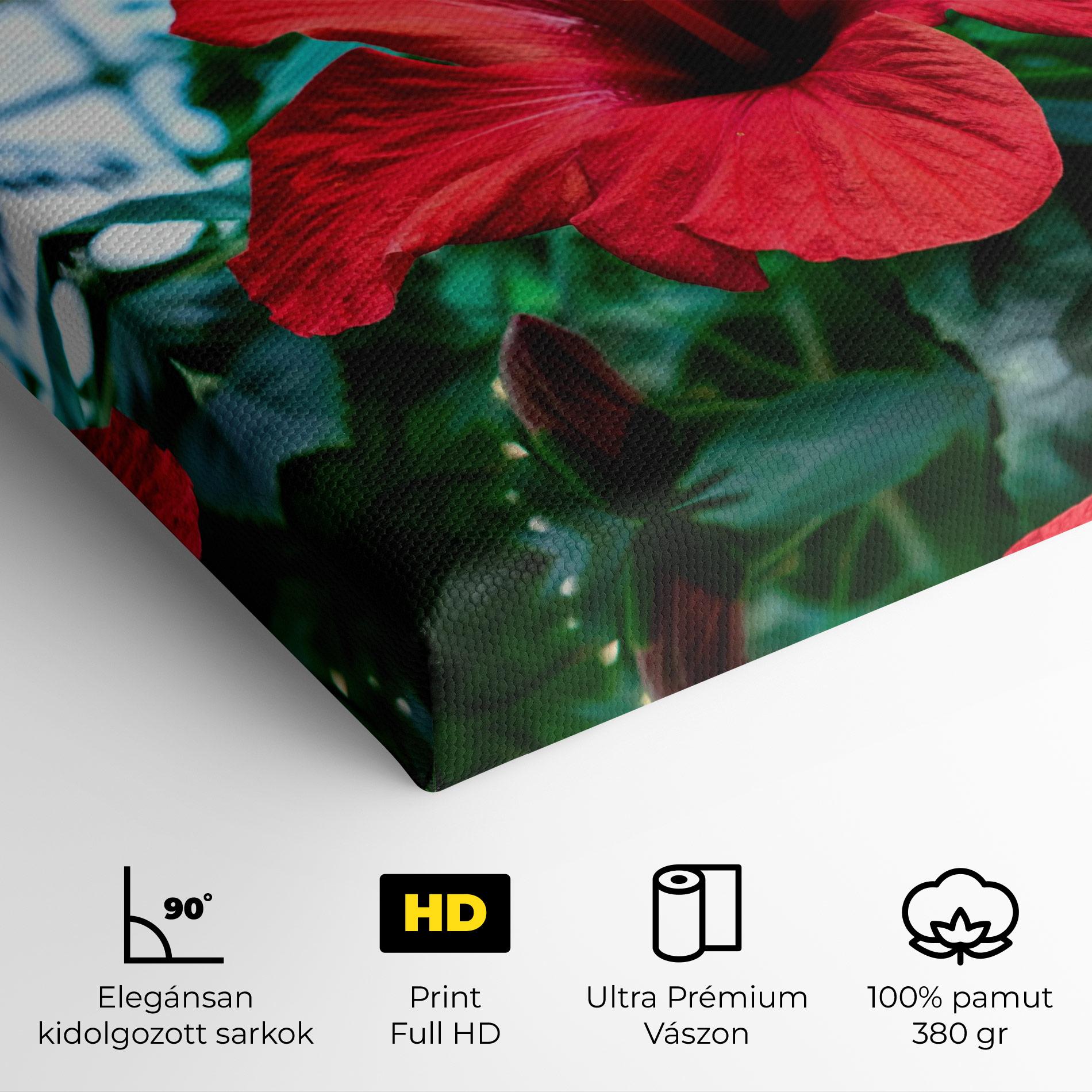Vászonkép Red Exotic Plant mockup 4