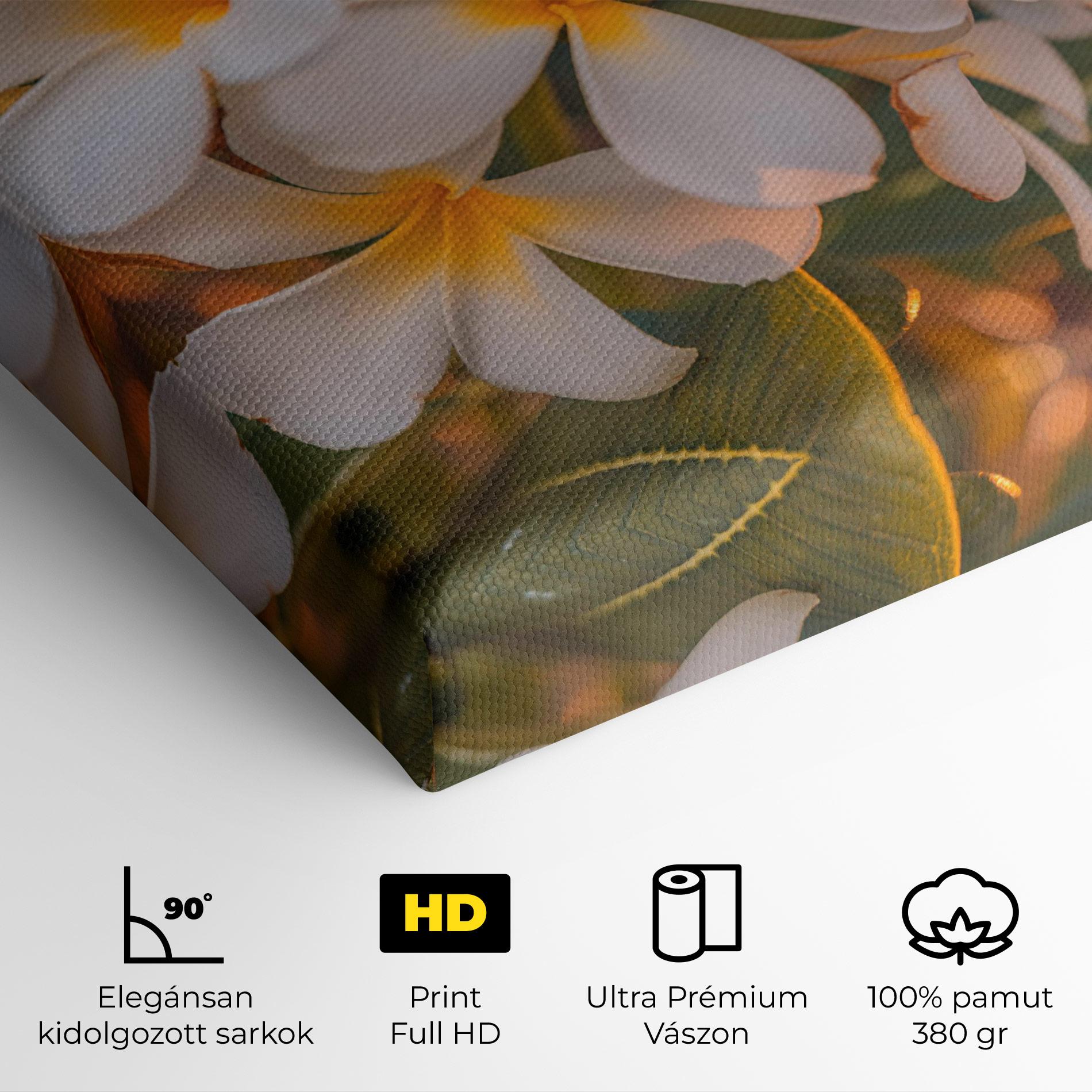 Vászonkép White Plumeria mockup 4