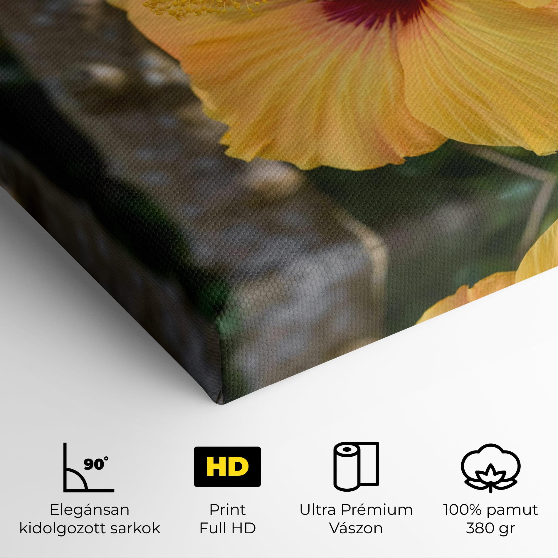 Vászonkép Yellow Hibiscus mockup 4