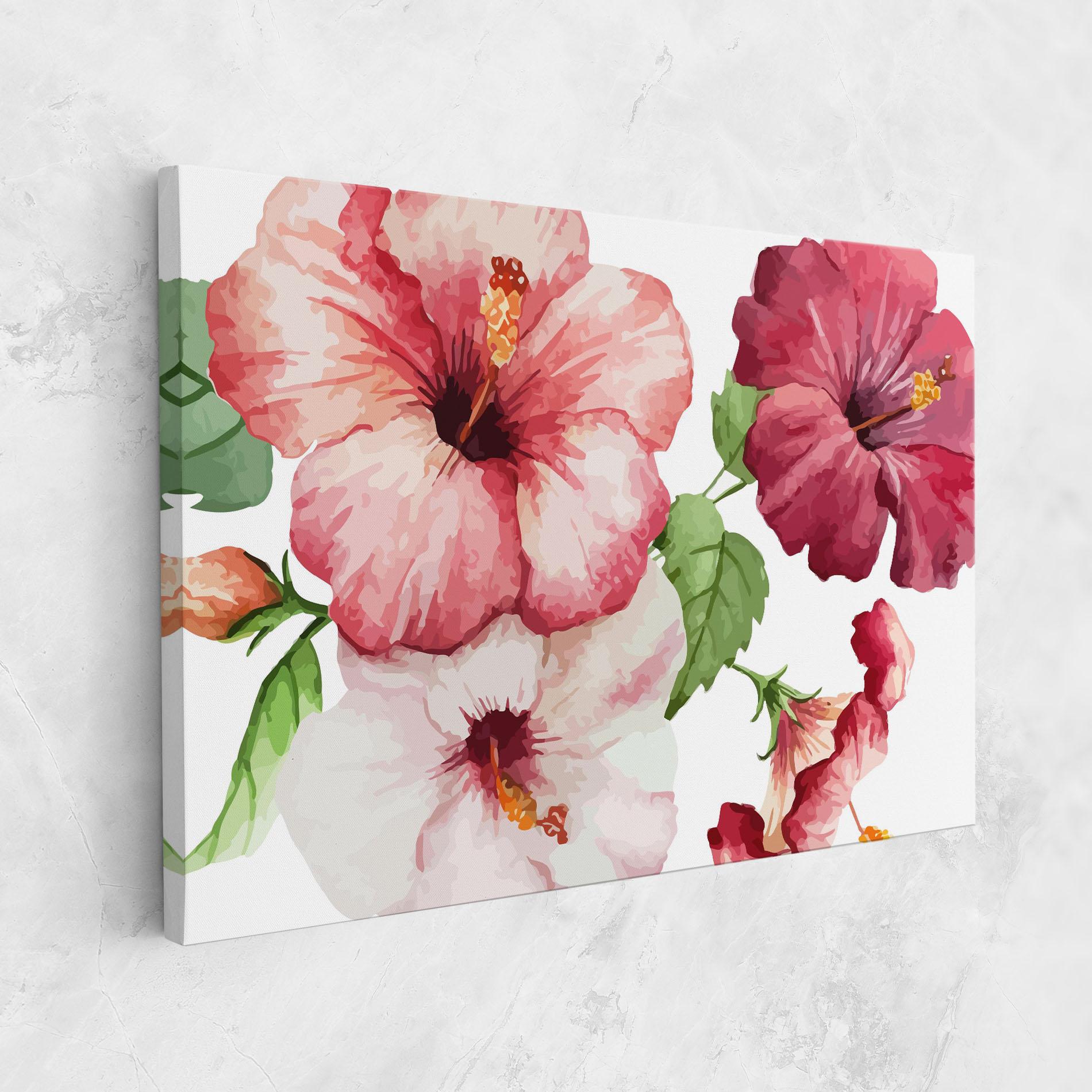 Vászonkép Exotic Flower Paint mockup 1