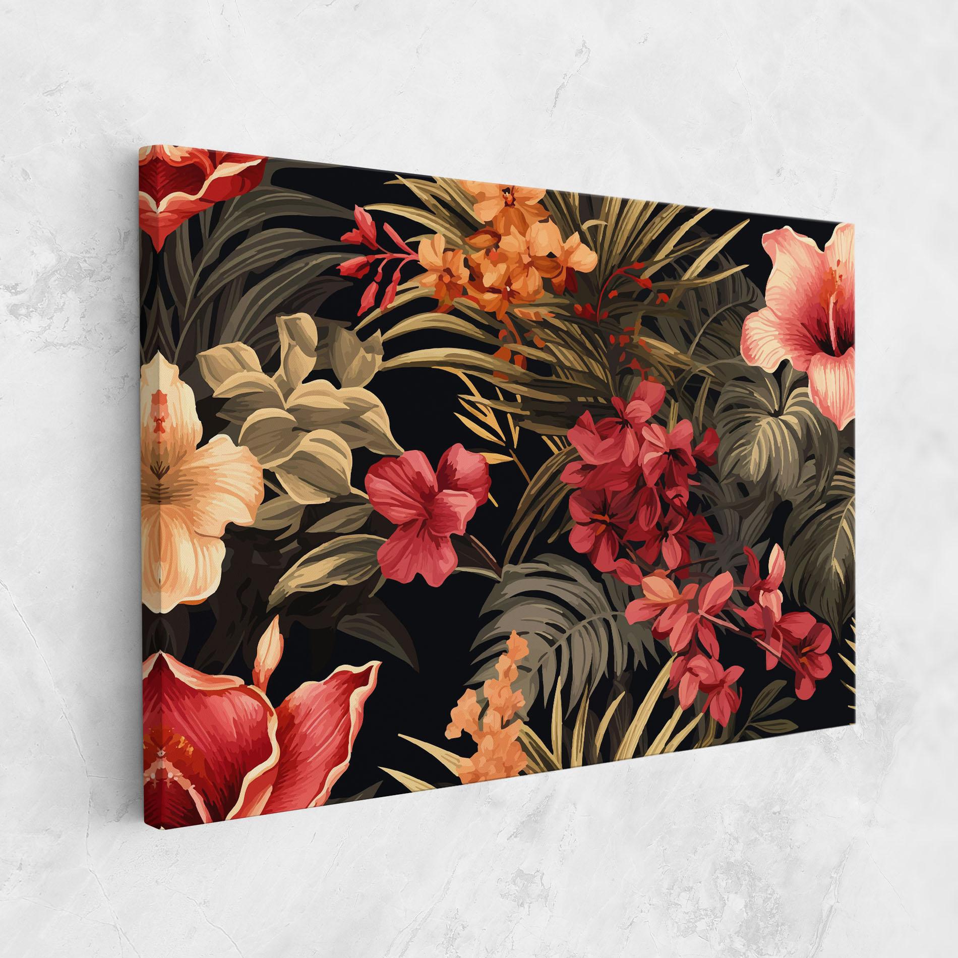 Vászonkép Exotic Flower Plant mockup 1
